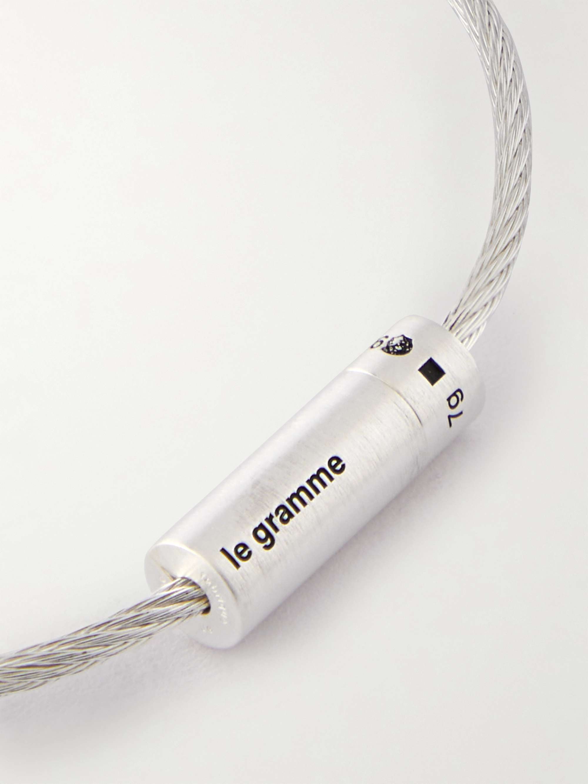 LE GRAMME Le Câble 7 Brushed Sterling Silver Bracelet