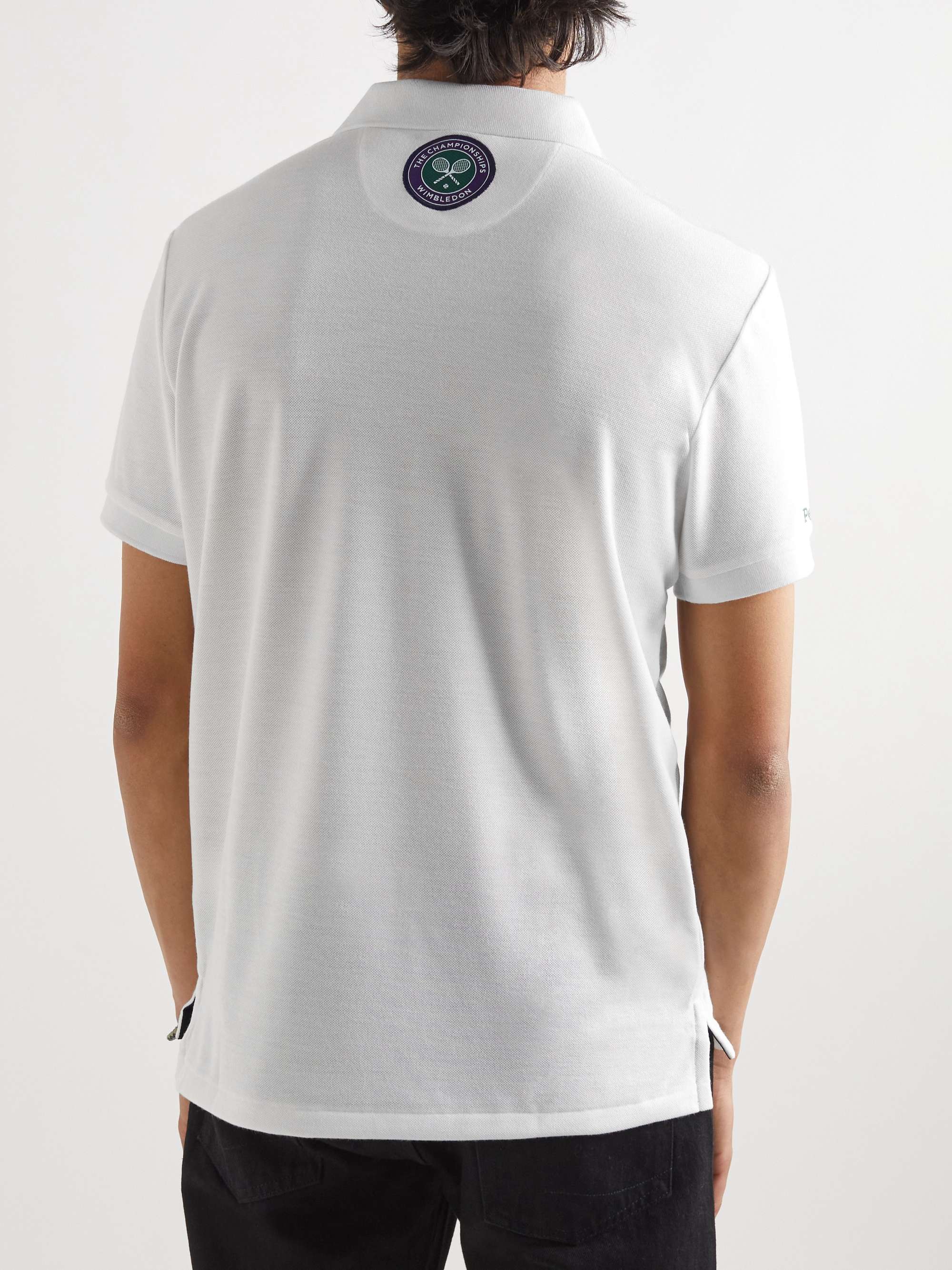 POLO RALPH LAUREN Wimbledon Logo-Embroidered Recycled Piqué Polo Shirt
