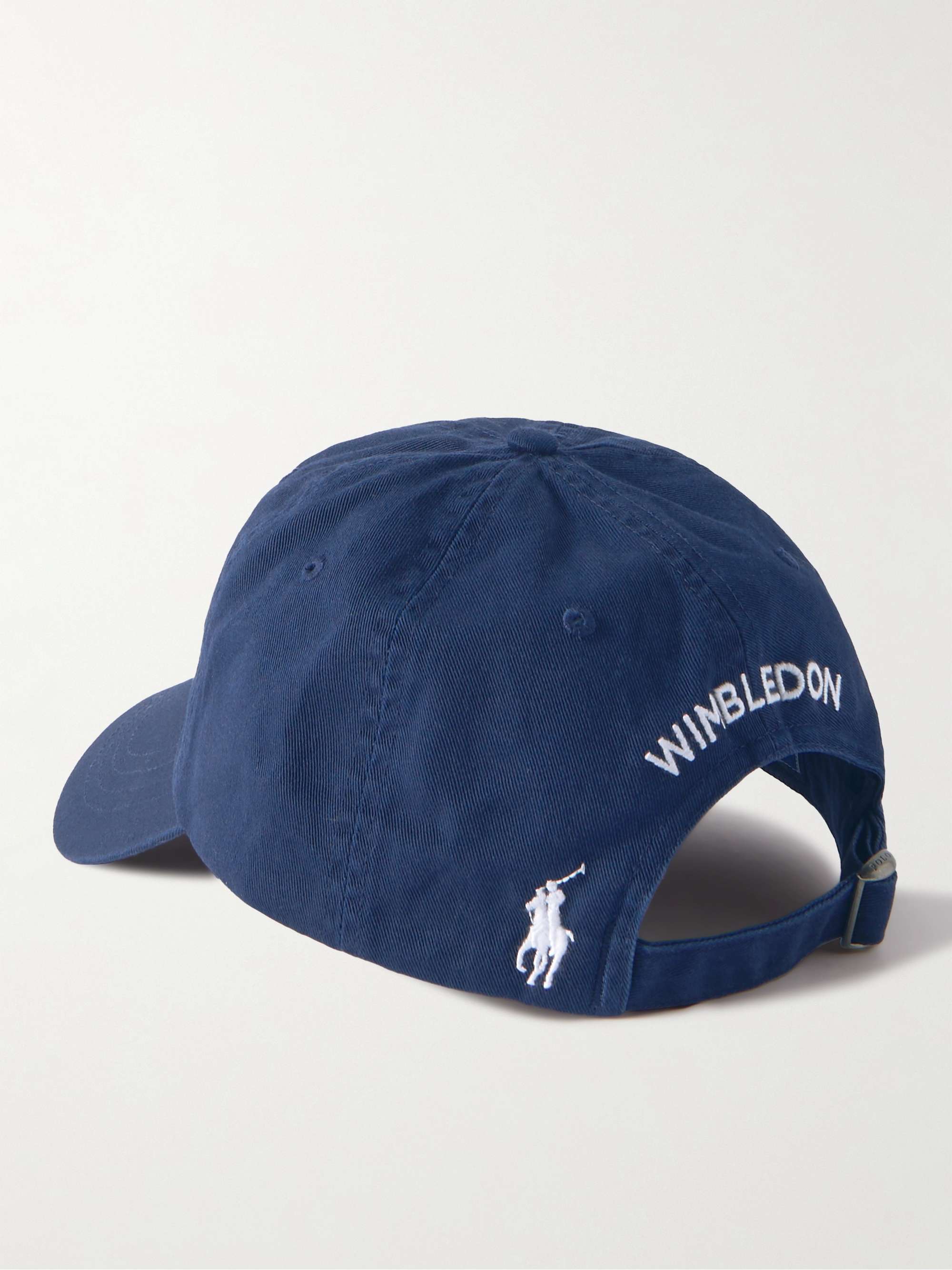 POLO RALPH LAUREN Wimbledon Logo-Embroidered Cotton-Twill Baseball Cap