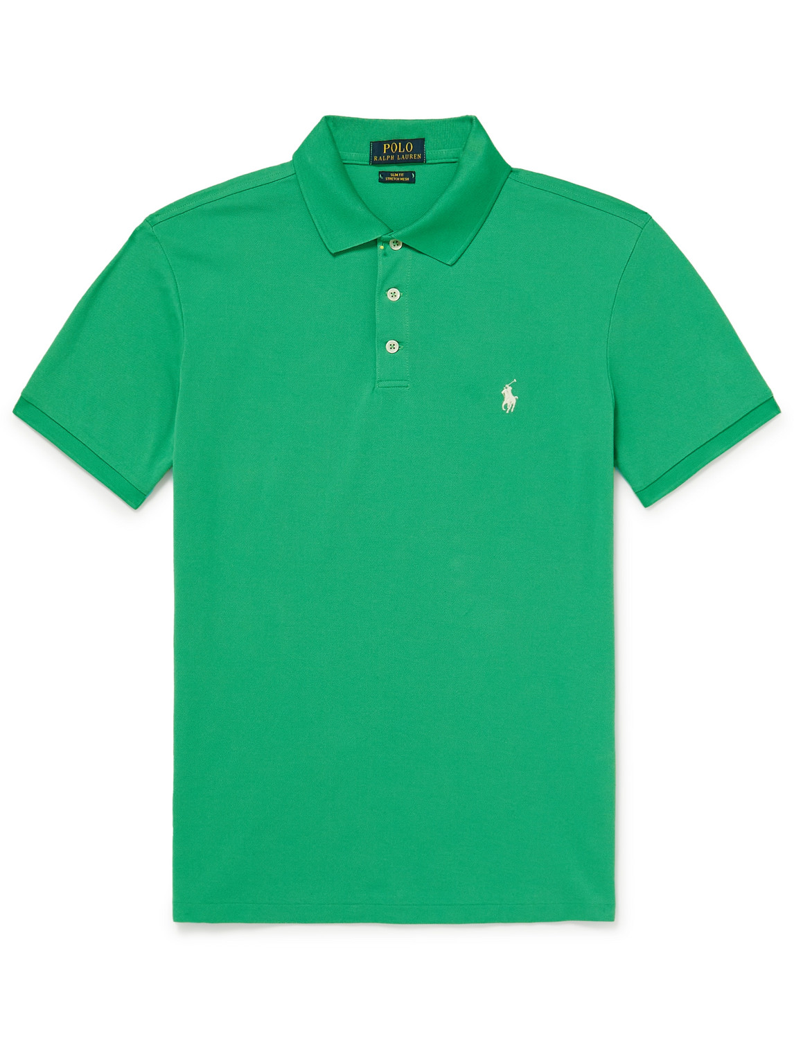 Polo Ralph Lauren Slim-fit Stretch-cotton Piqué Polo Shirt In Green ...