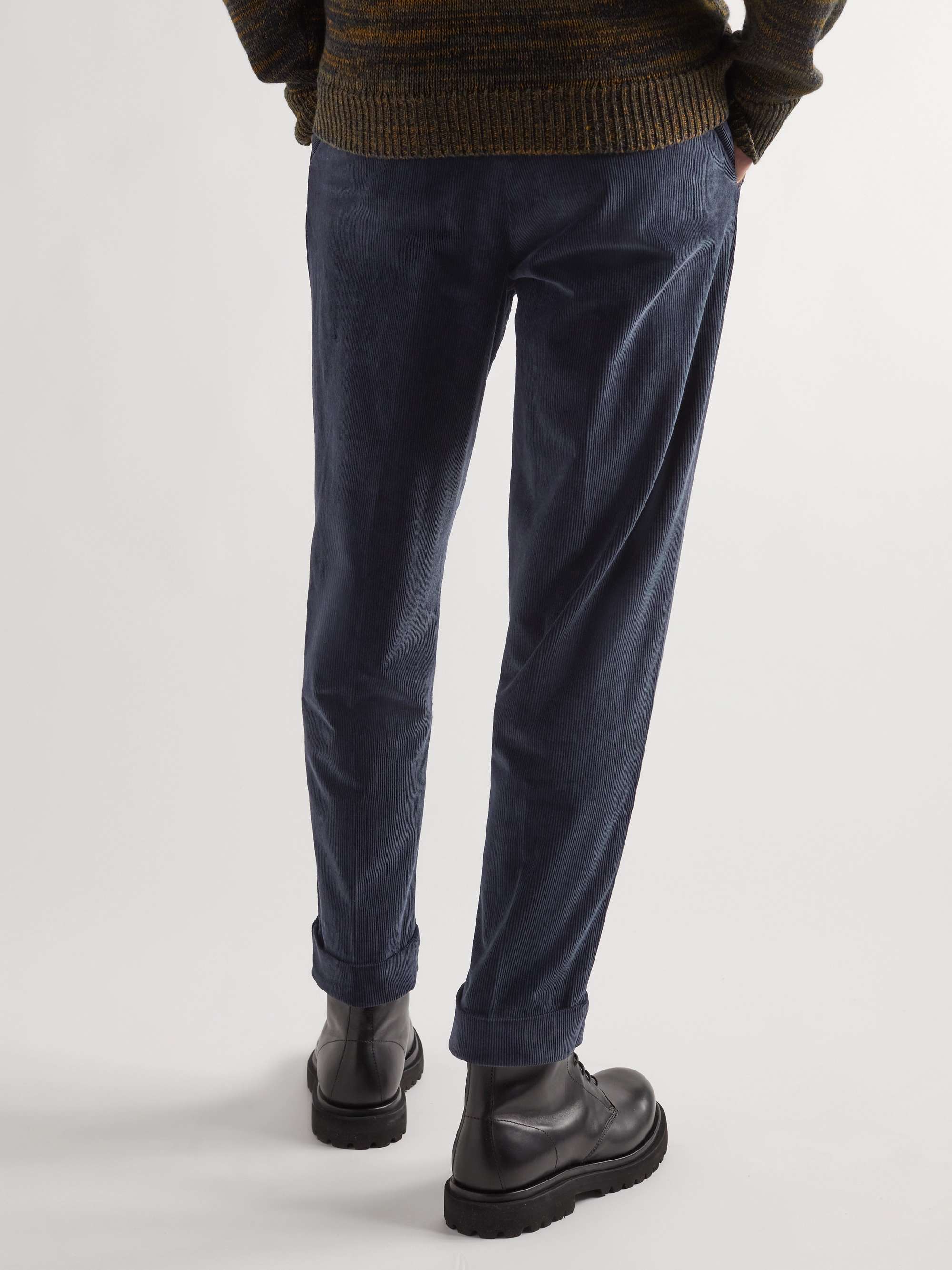 OFFICINE GÉNÉRALE Hugo Straight-Leg Cotton-Blend Corduroy Suit Trousers
