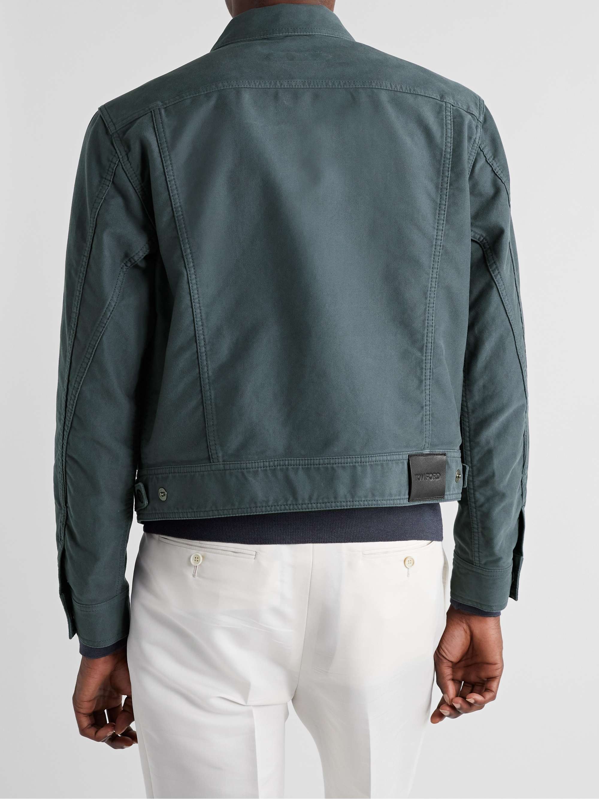 TOM FORD Washed Cotton-Twill Jacket