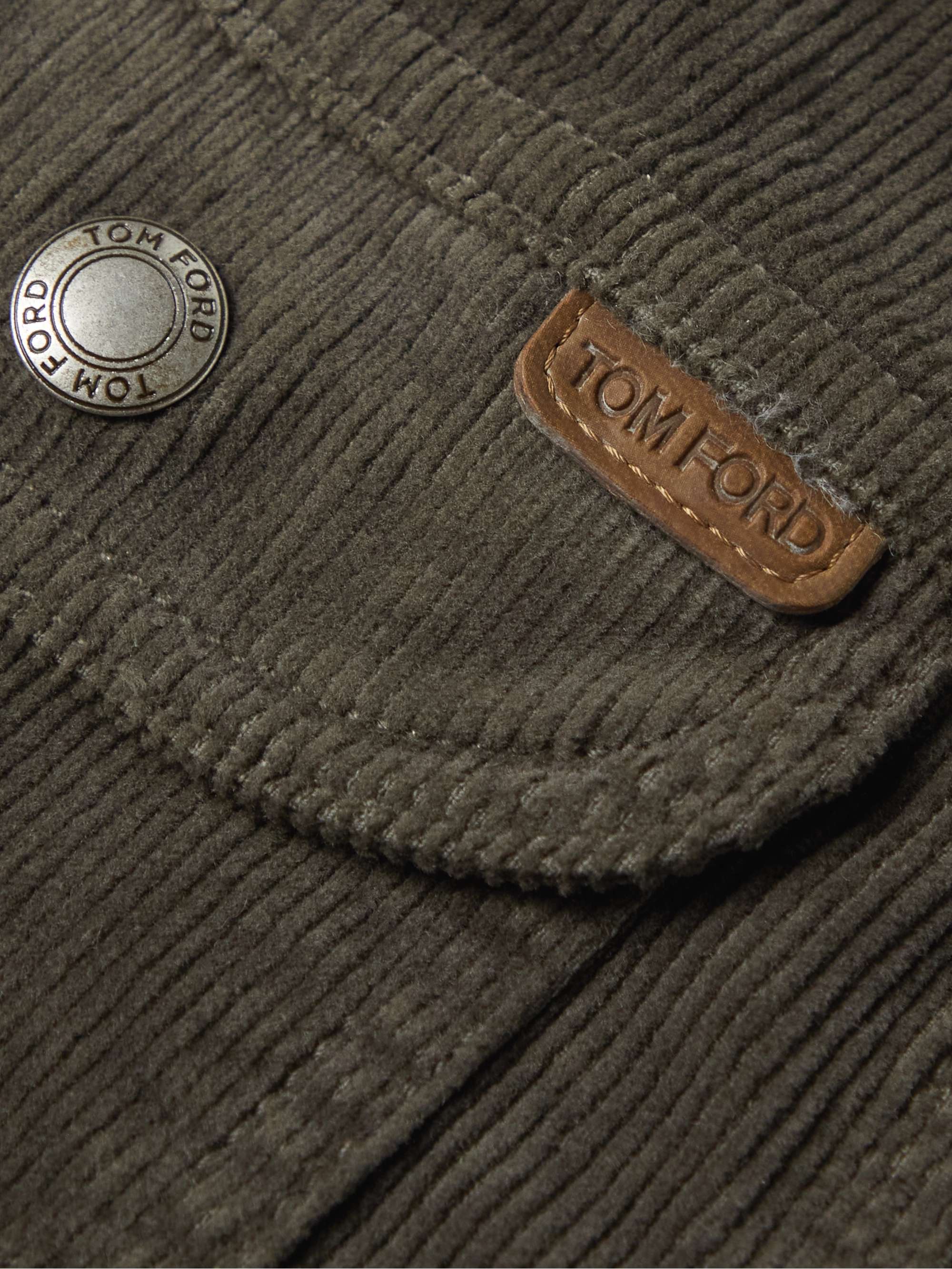 TOM FORD Garment-Dyed Cotton-Blend Corduroy Jacket