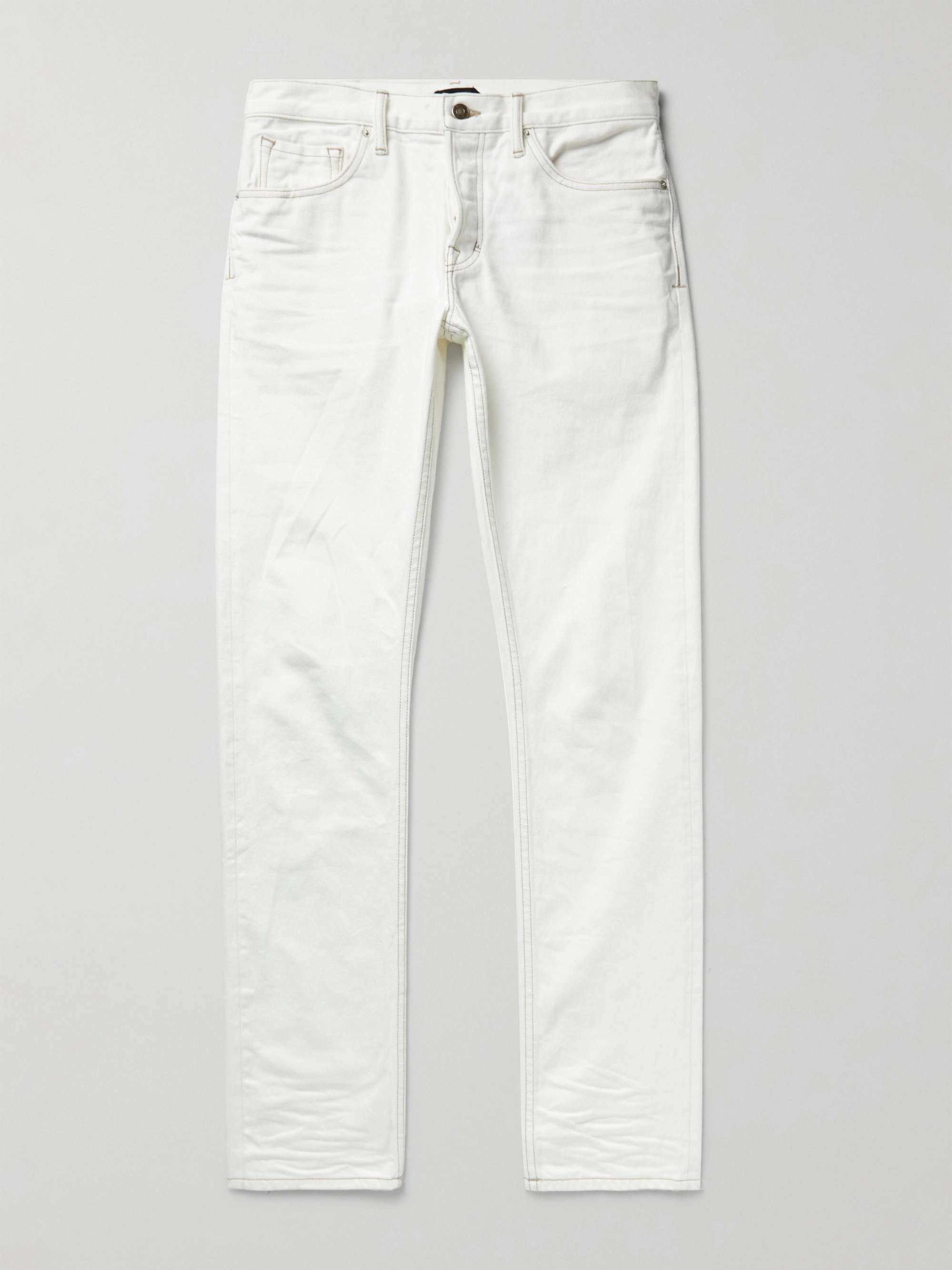 TOM FORD Slim-Fit Garment-Washed Selvedge Jeans