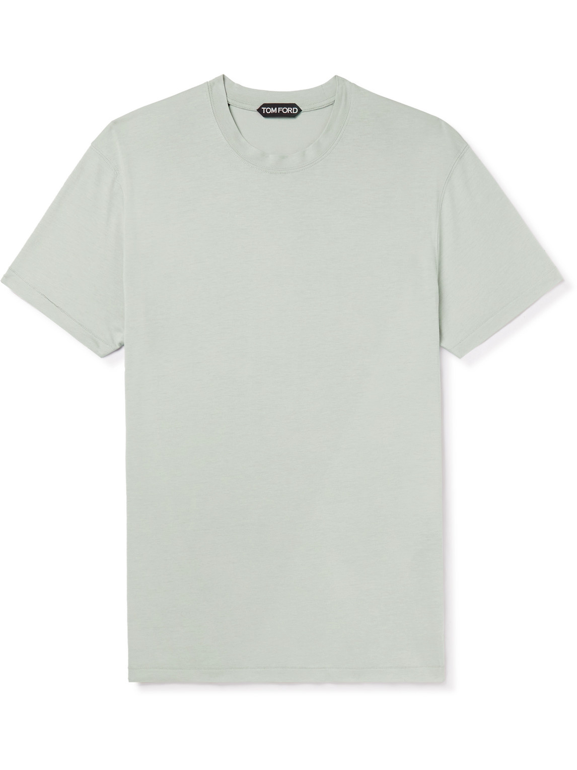 Tom Ford Lyocell And Cotton-blend Jersey T-shirt In Gray