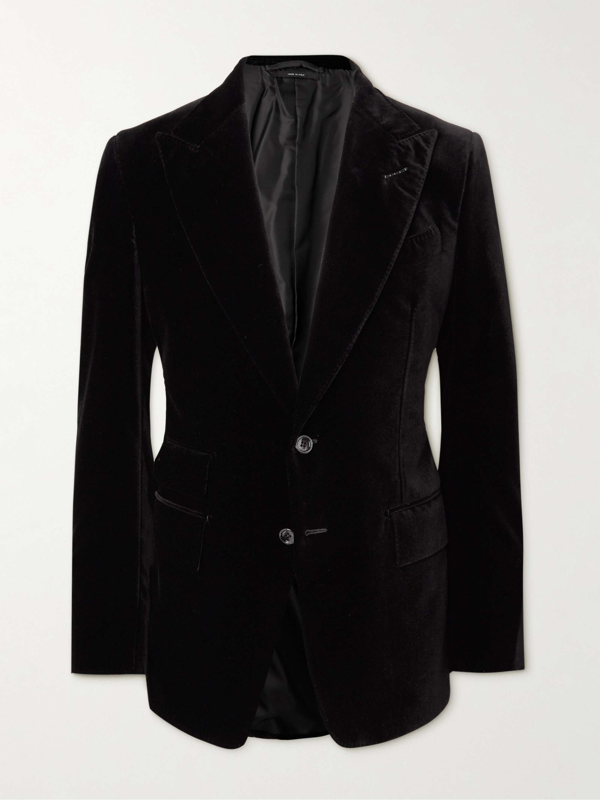 TOM FORD Shelton Slim-Fit Cotton-Velvet Tuxedo Jacket