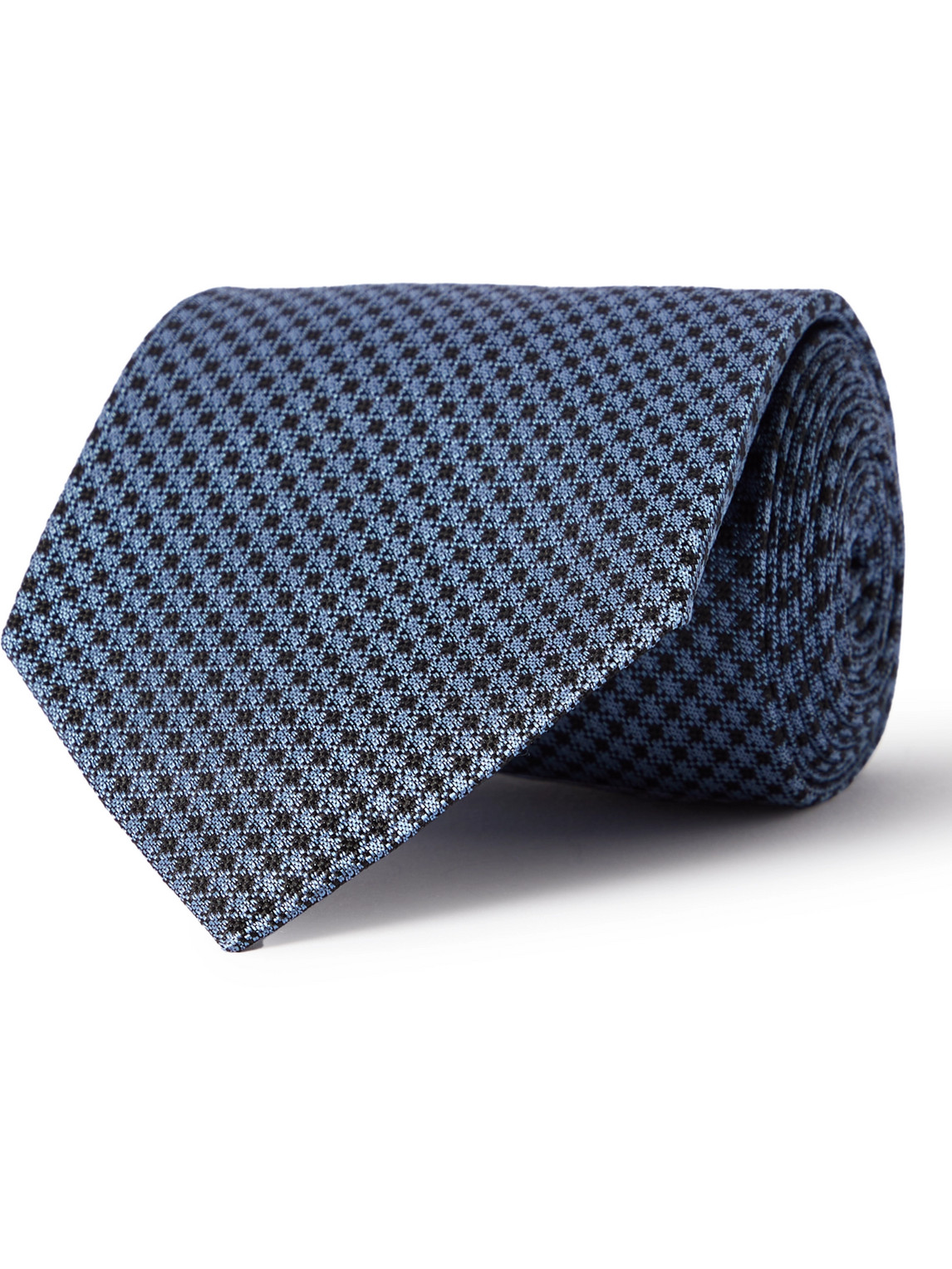 Tom Ford 8cm Silk-jacquard Tie In Blue