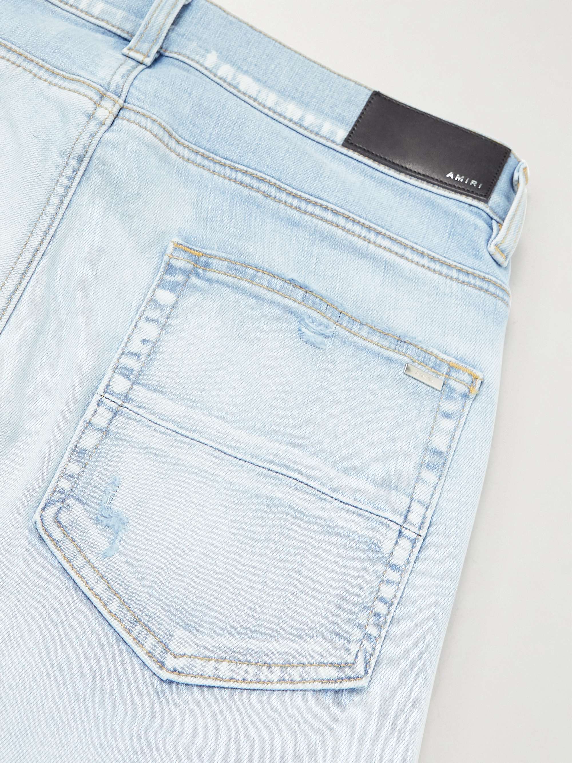 AMIRI MX1 Skinny-Fit Distressed Panelled Jeans