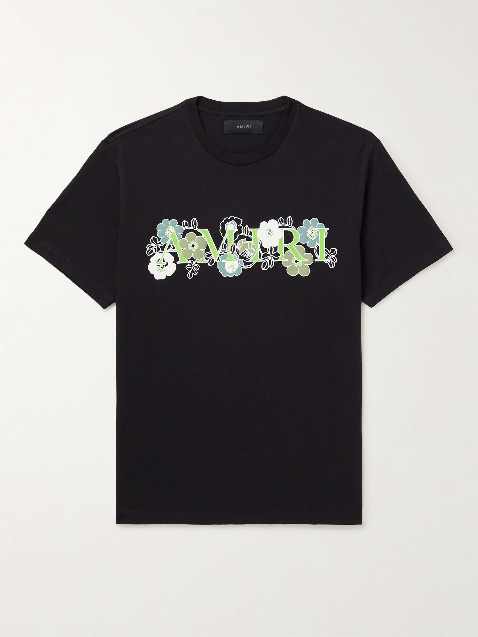 AMIRI Flower Logo-Print Cotton-Jersey T-shirt
