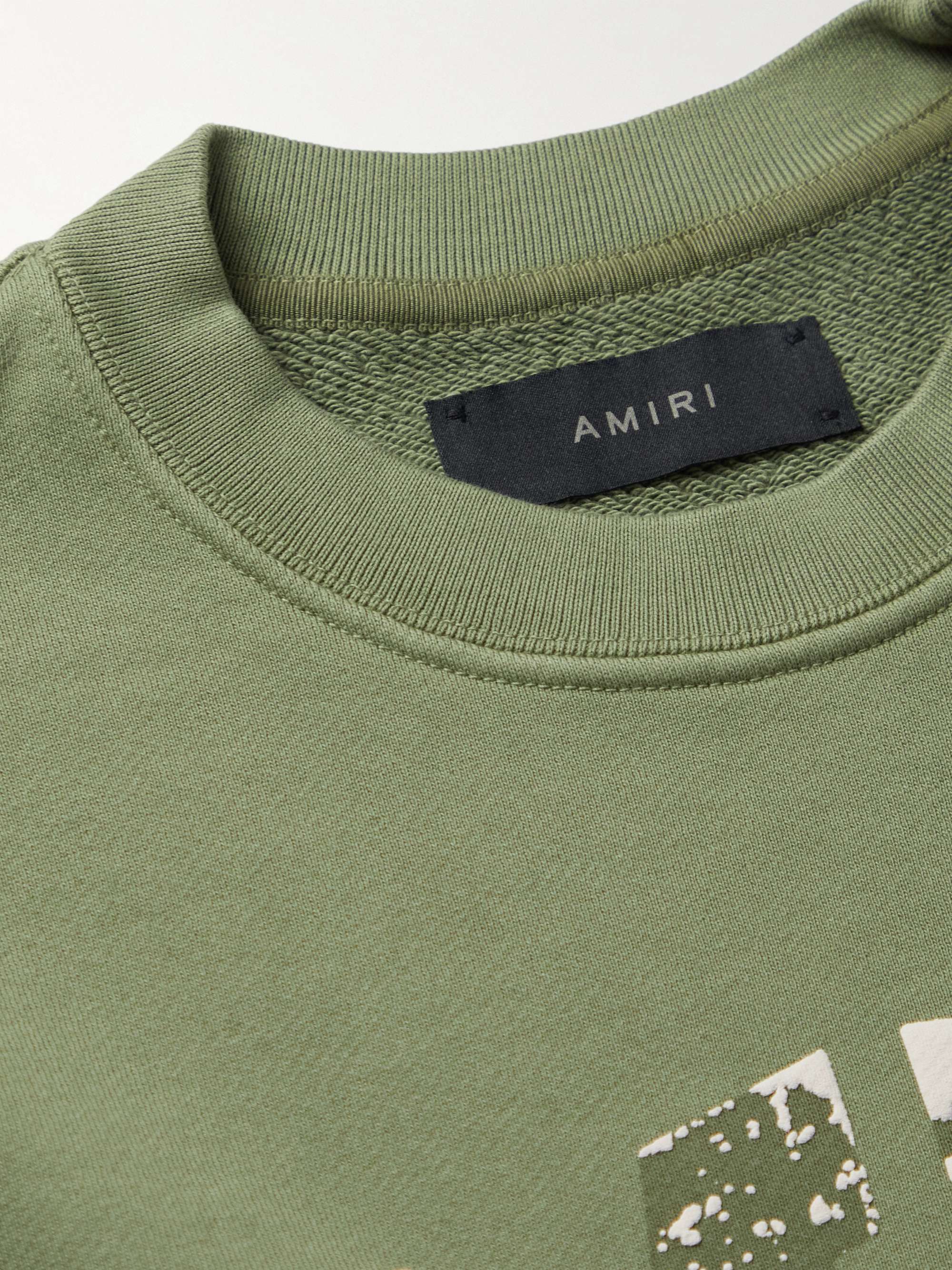 AMIRI Logo-Print Cotton-Jersey Sweatshirt