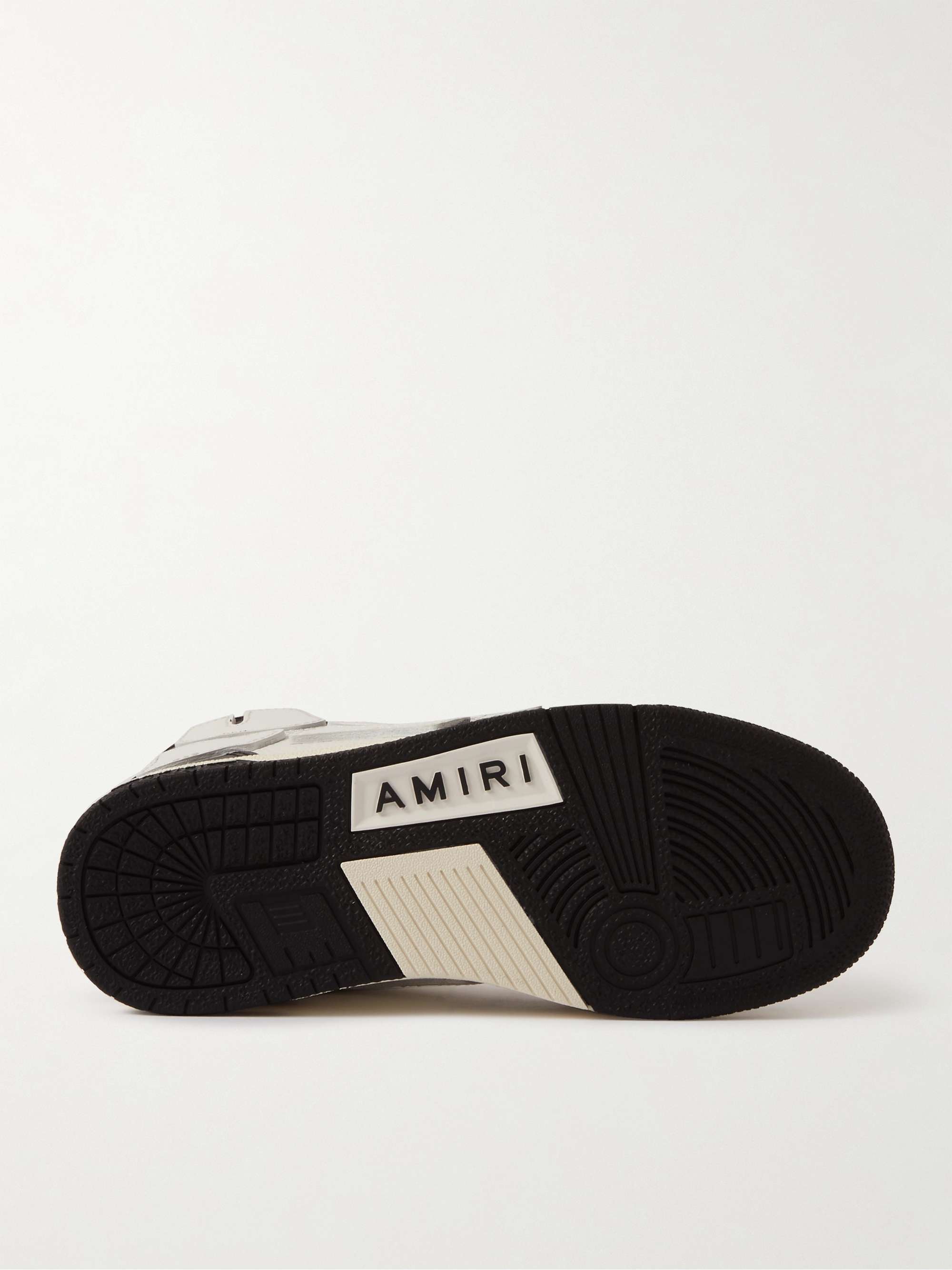 AMIRI KIDS Skel-Top Colour-Block Leather High-Top Sneakers