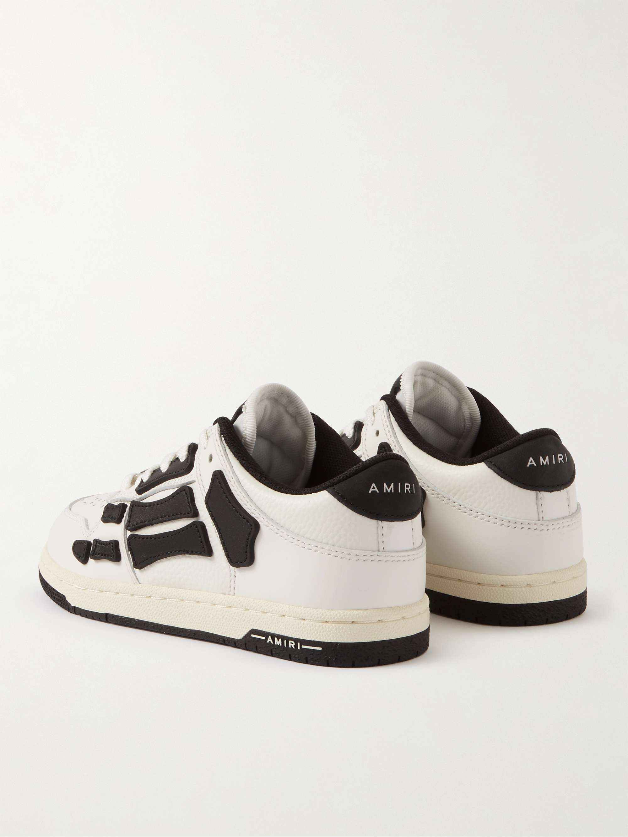 AMIRI KIDS Skel-Top Colour-Block Leather Sneakers
