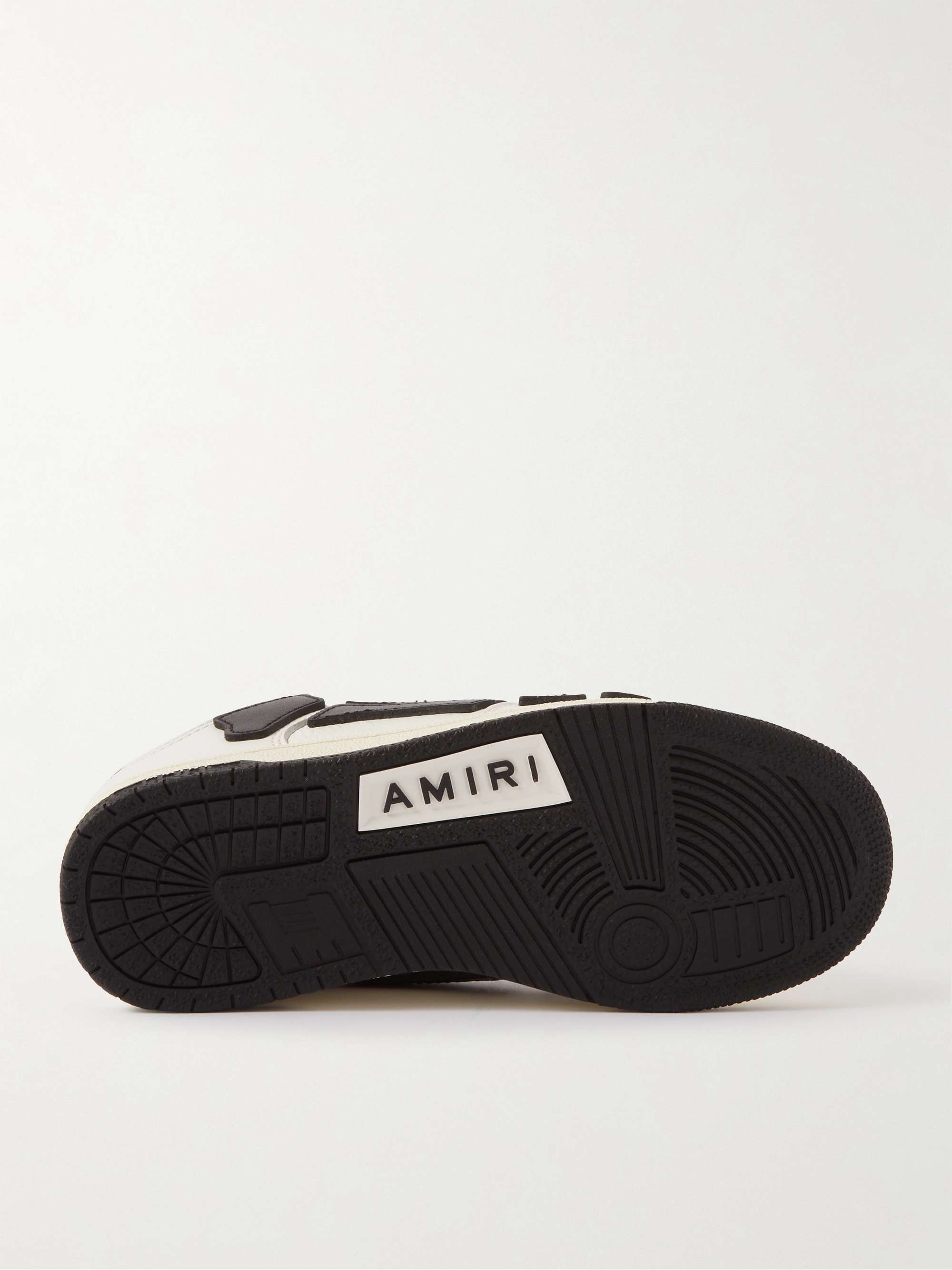 AMIRI KIDS Skel-Top Colour-Block Leather Sneakers