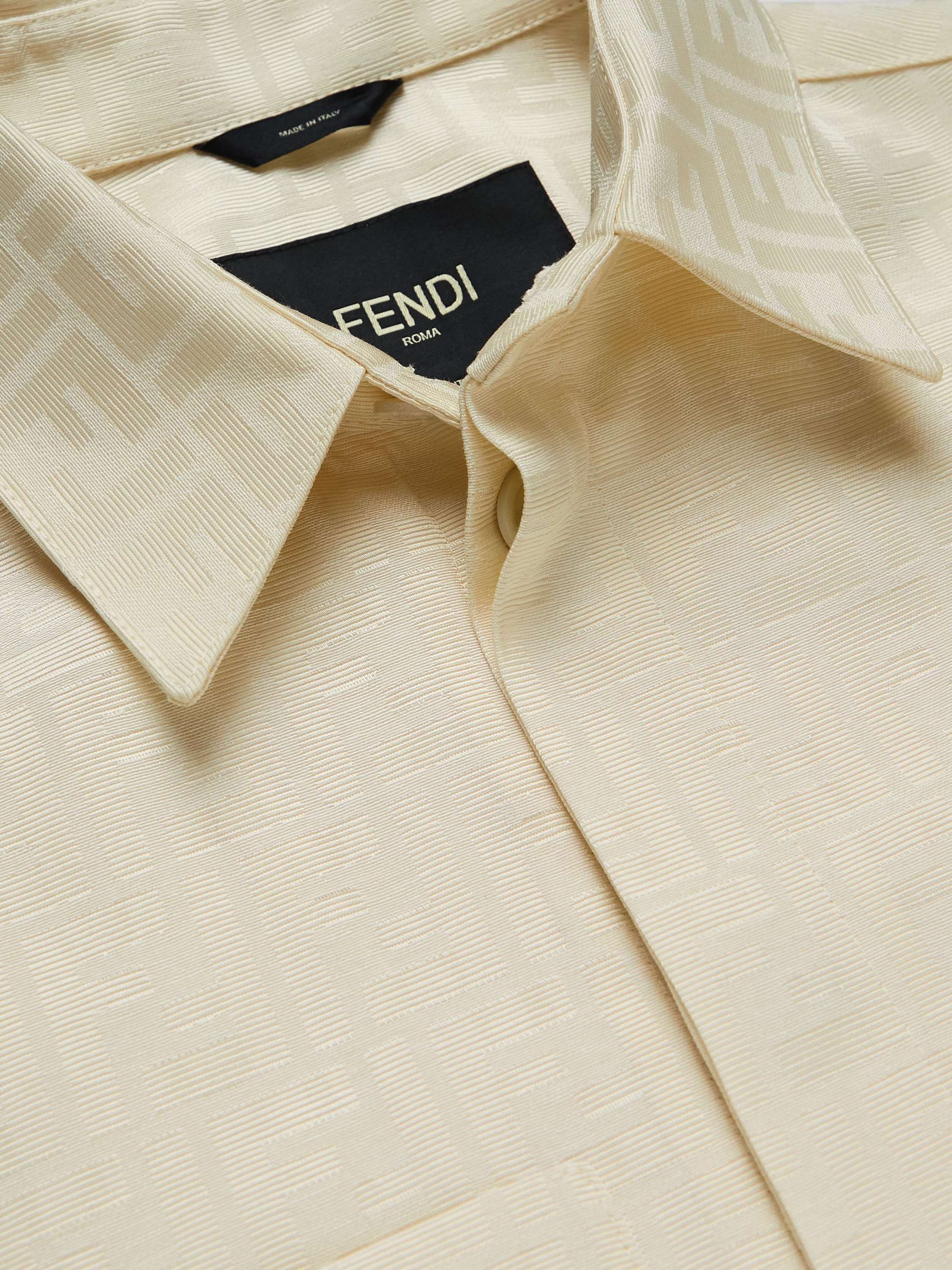 FENDI Logo-Jacquard Overshirt