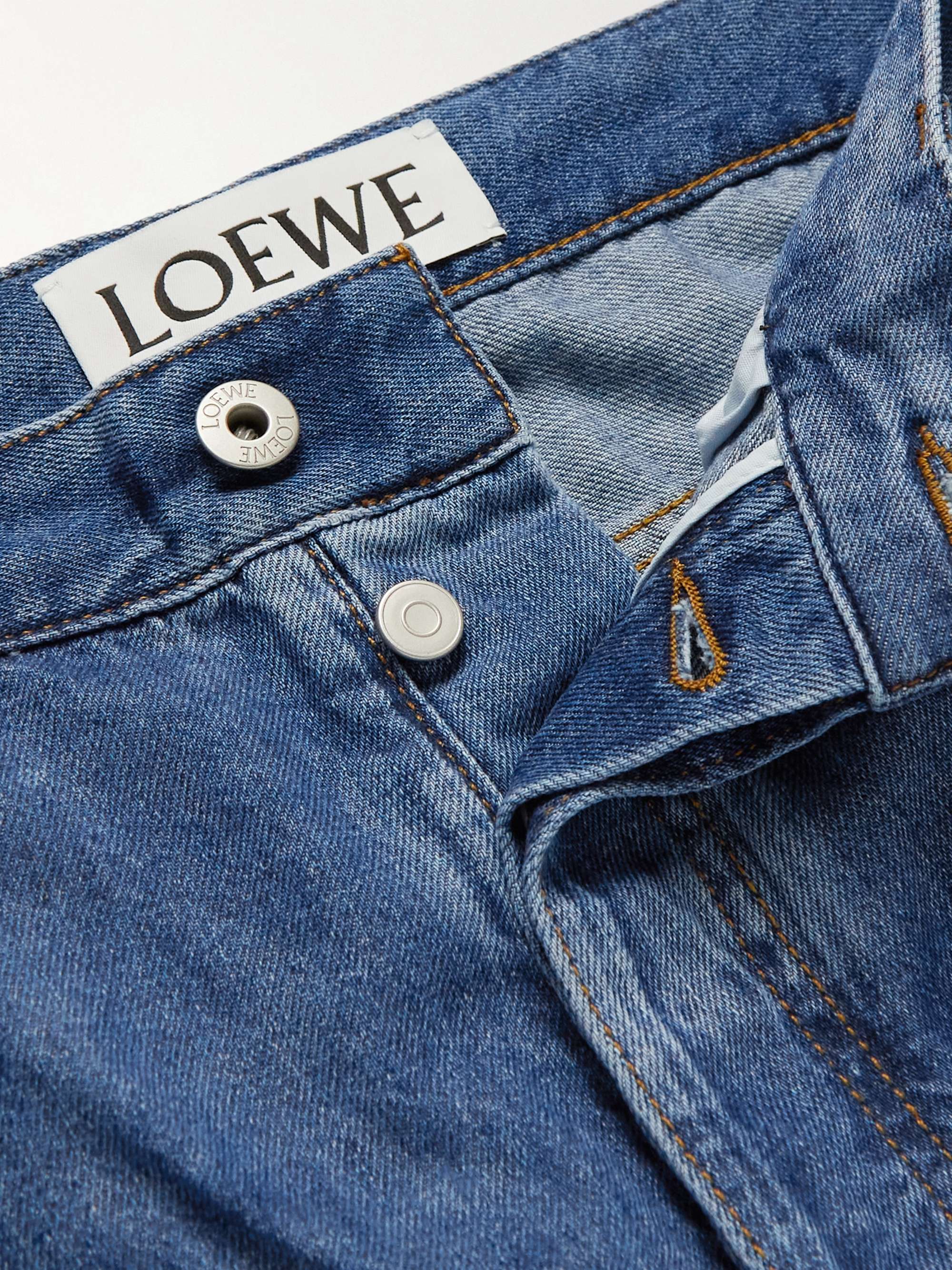 LOEWE Straight-Leg Distressed Jeans