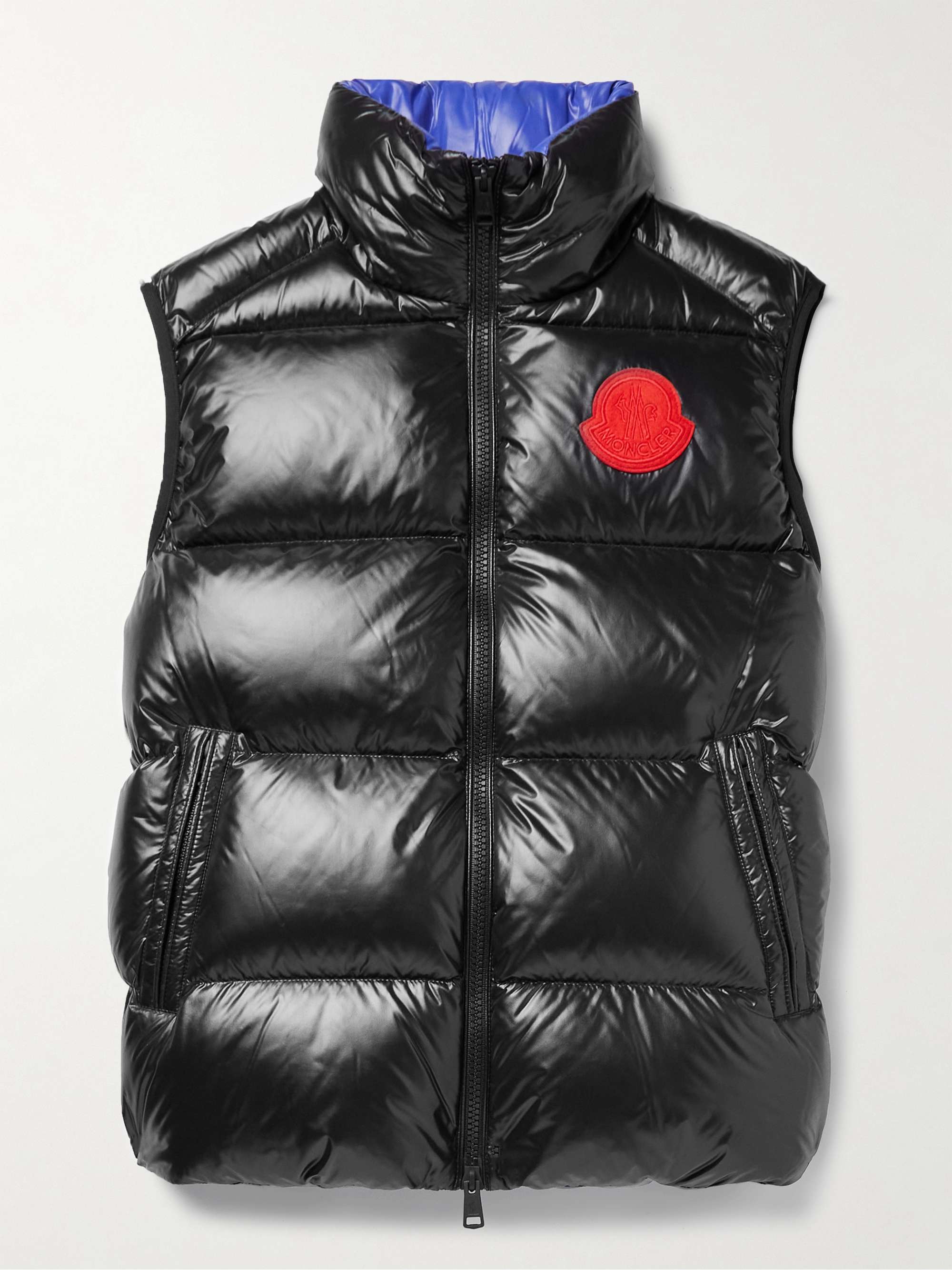 MONCLER GENIUS 2 Moncler 1952 Sumido Logo-Appliquéd Quilted Glossed-Shell Down Gilet
