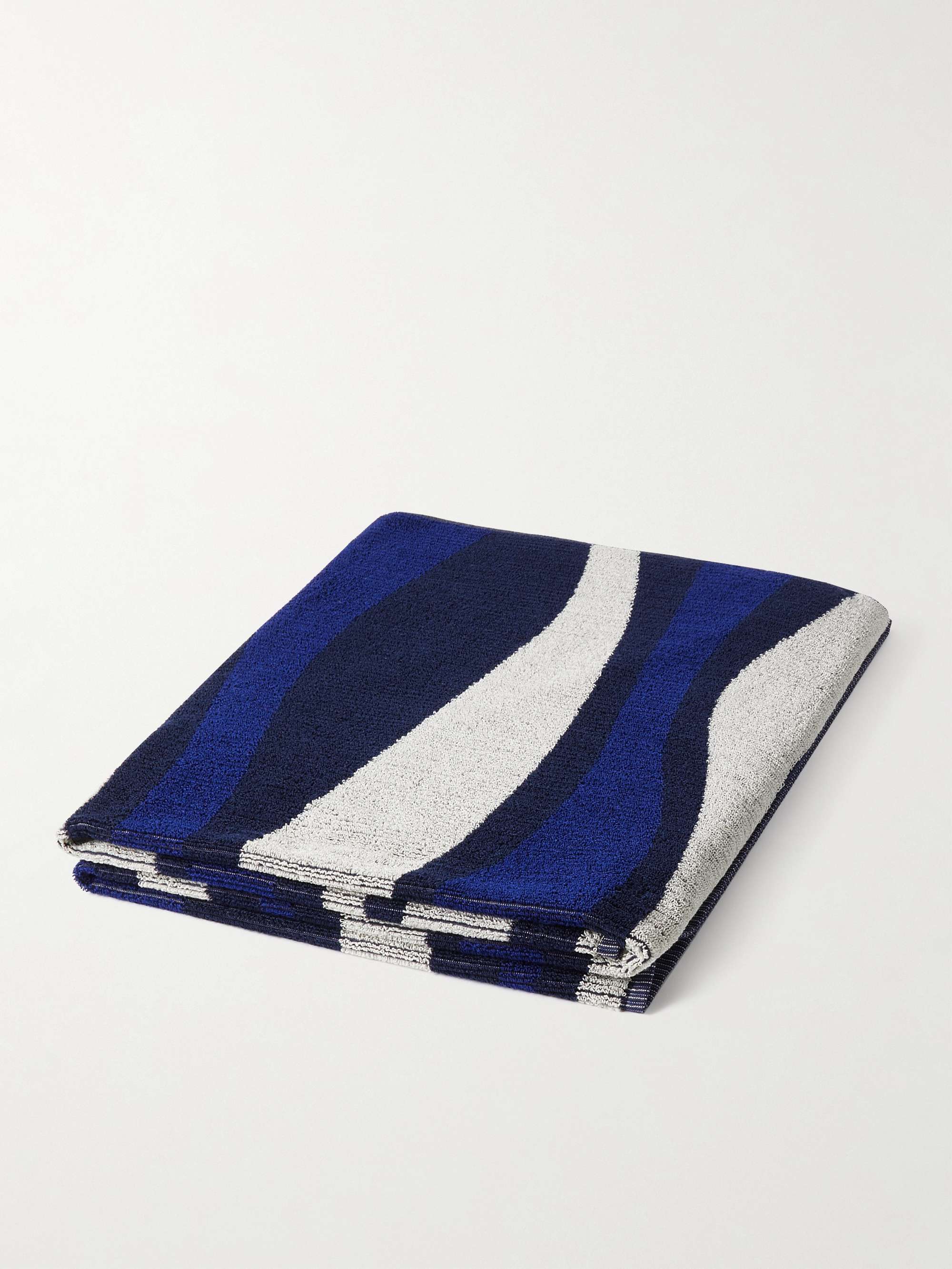 A KIND OF GUISE Striped Cotton-Terry Beach Towel