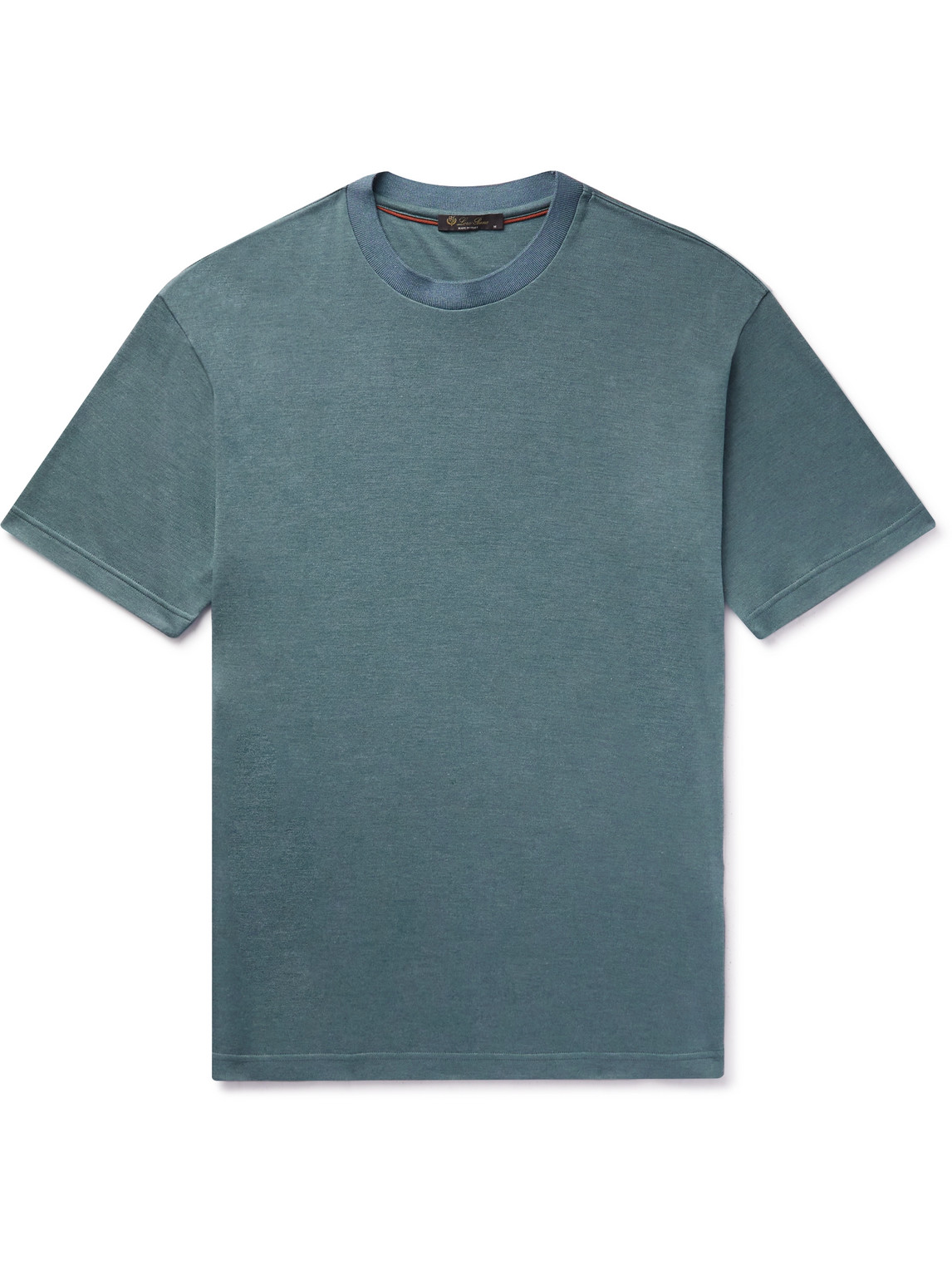 Loro Piana Cashmere And Silk-blend T-shirt In Blue