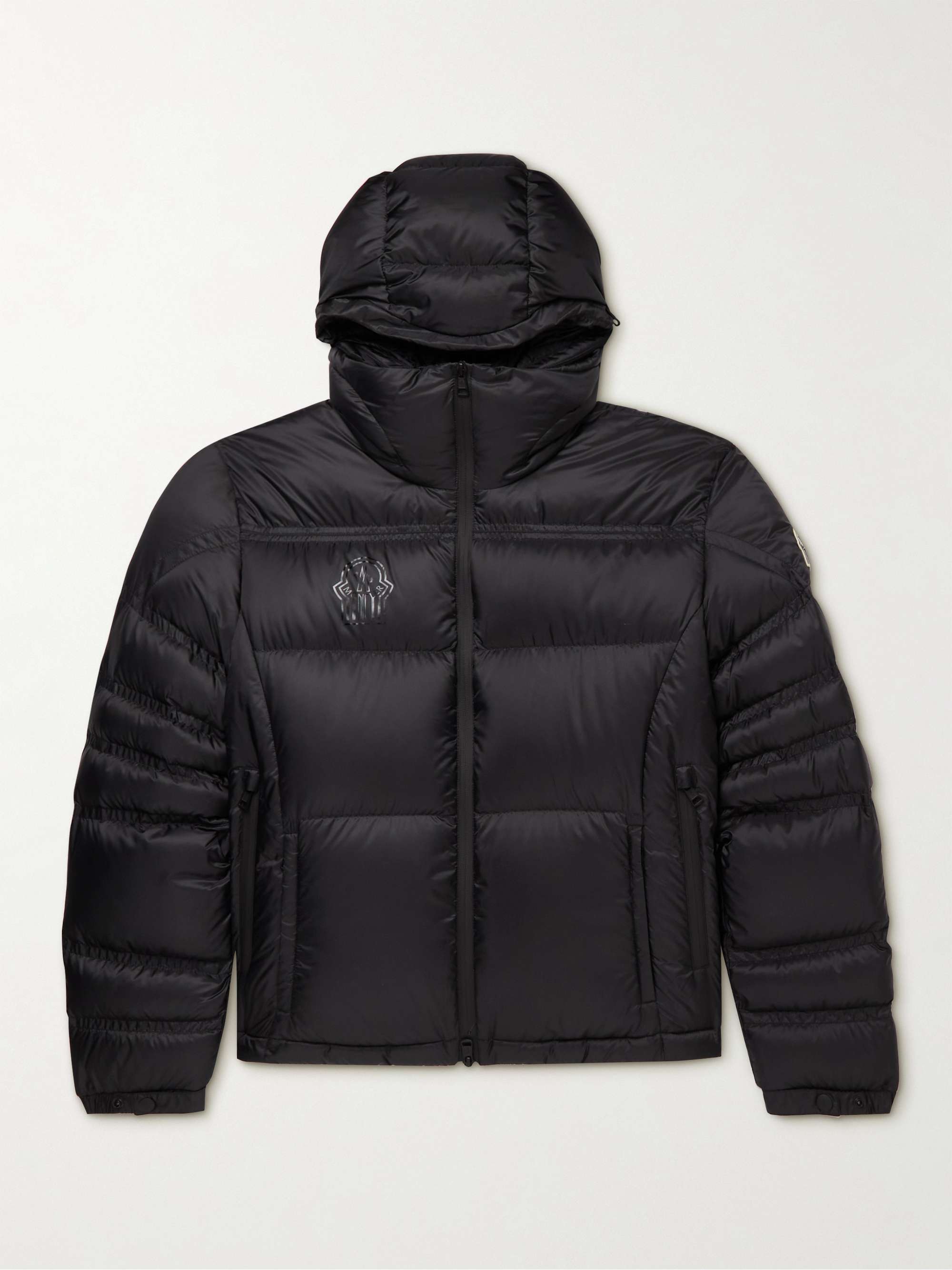 Black + Gentle Monster Logo-Print Quilted Shell Down Hooded Jacket ...