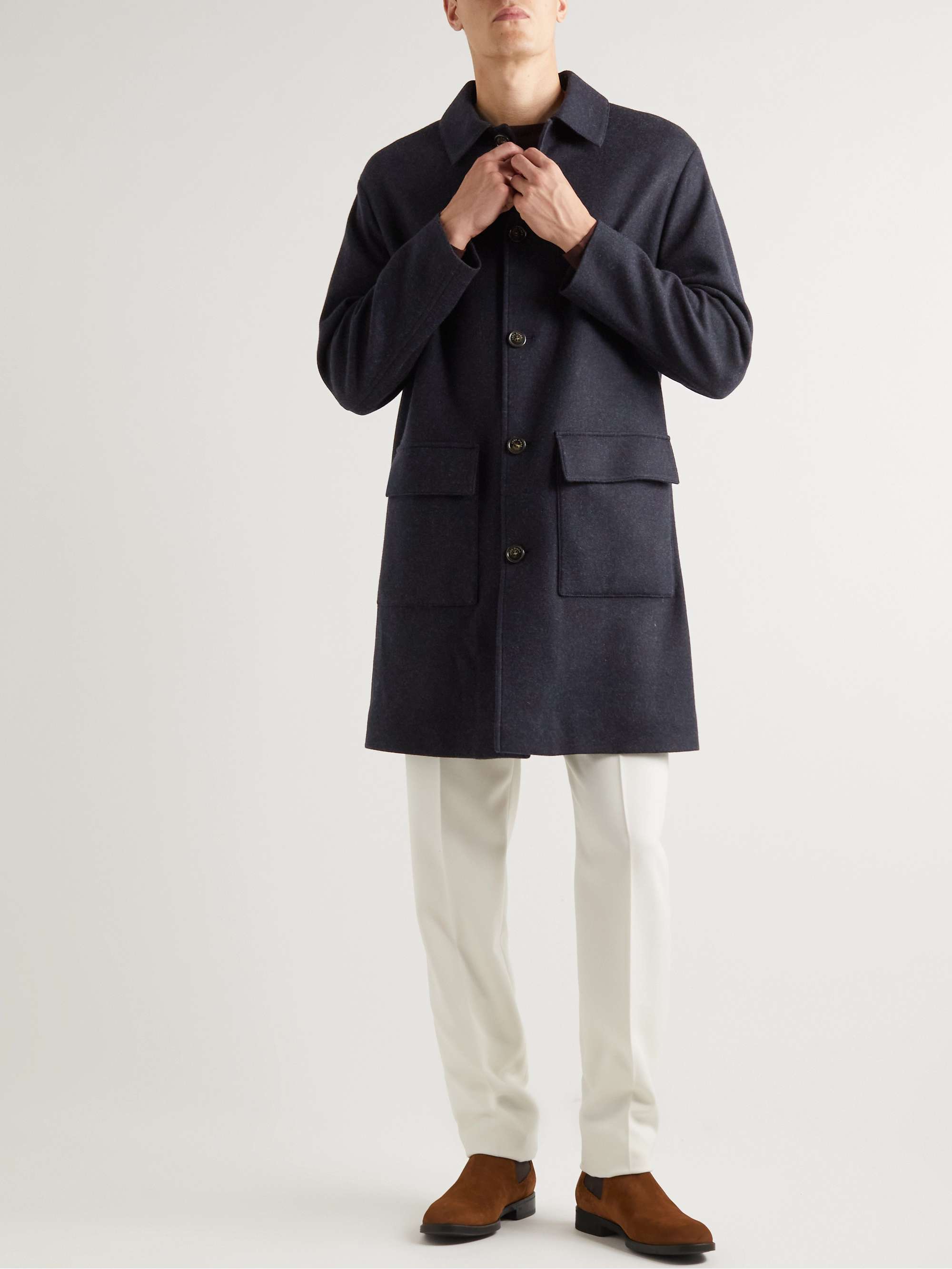 LORO PIANA Double-Faced Cashmere-Blend Coat