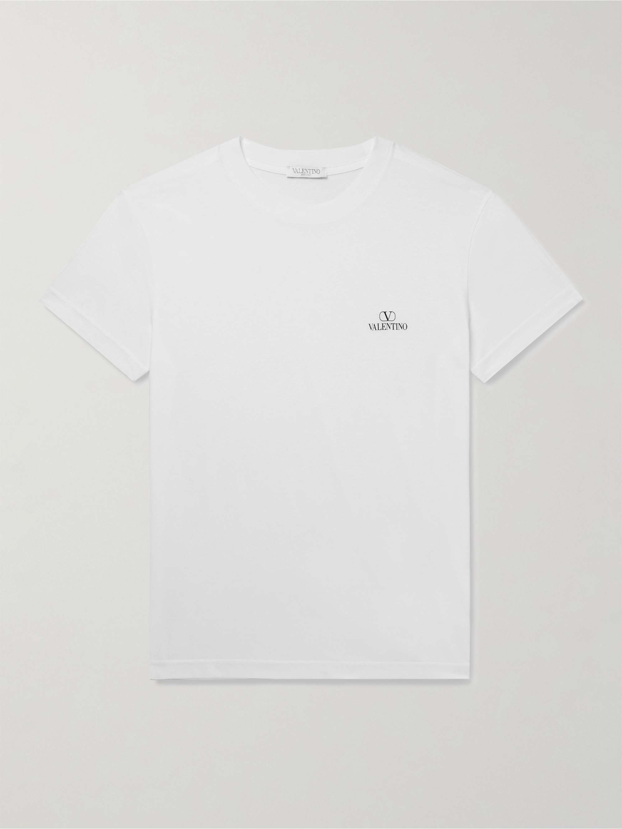 VALENTINO Slim-Fit Logo-Print Cotton-Jersey T-Shirt