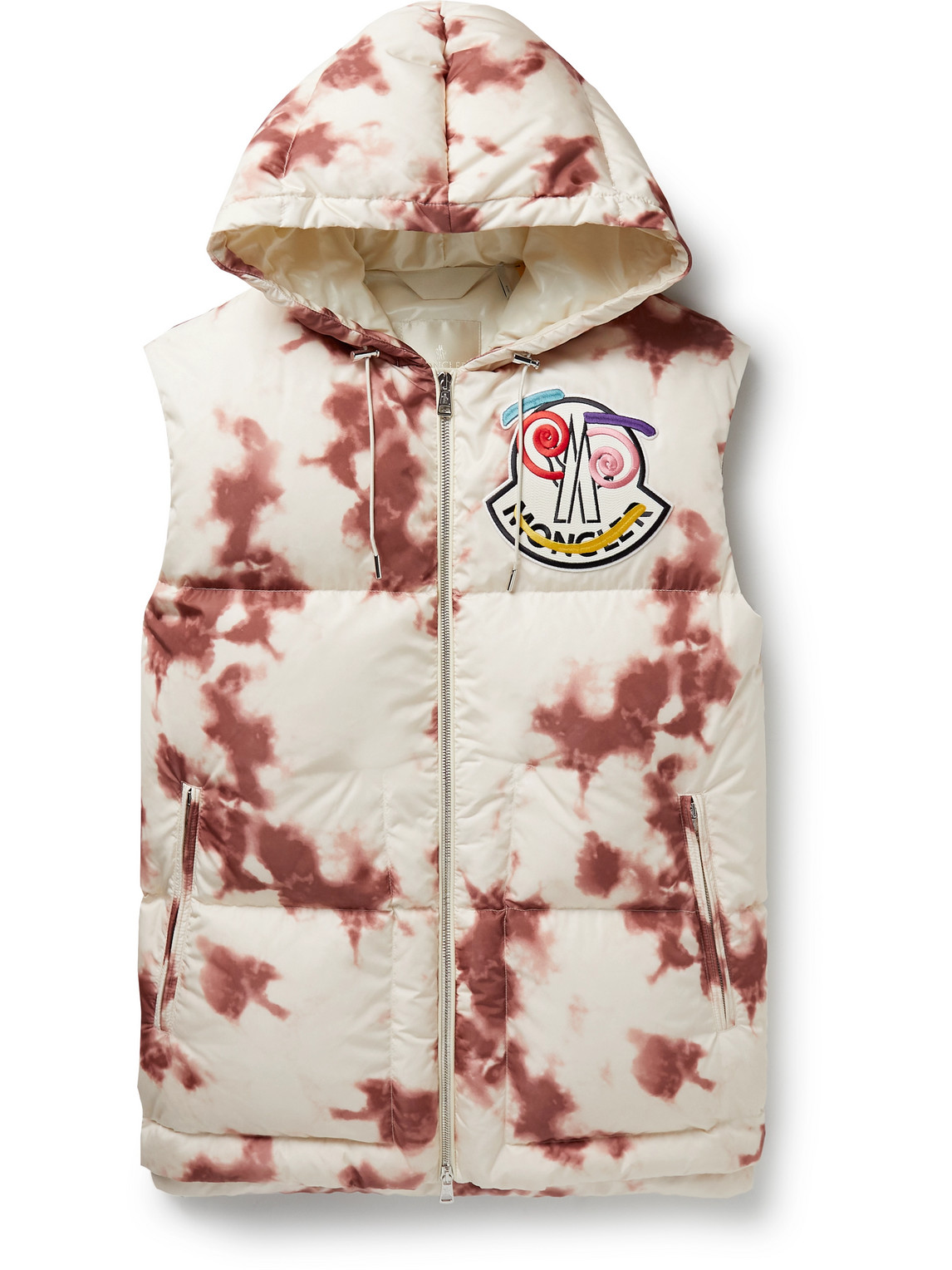 Moncler Genius 2 Moncler 1952 Tie-Dyed Quilted Shell Hooded Gilet