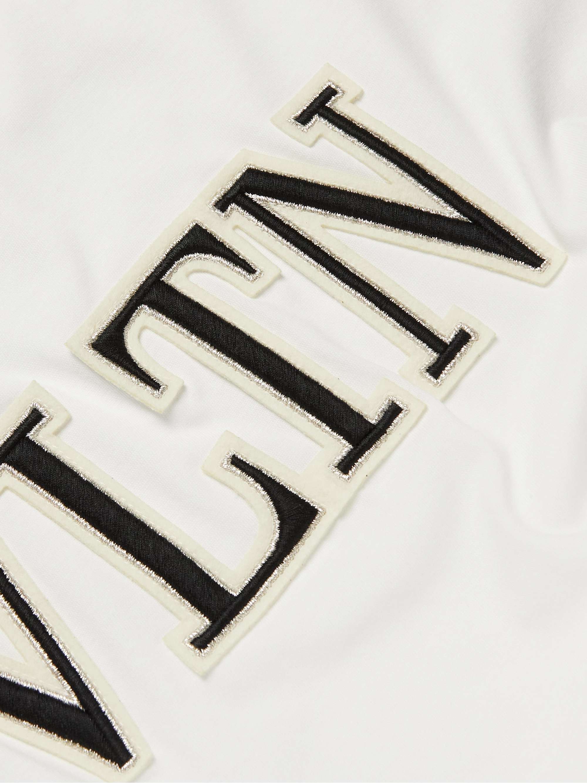 VALENTINO Logo-Appliquéd Cotton-Jersey T-Shirt