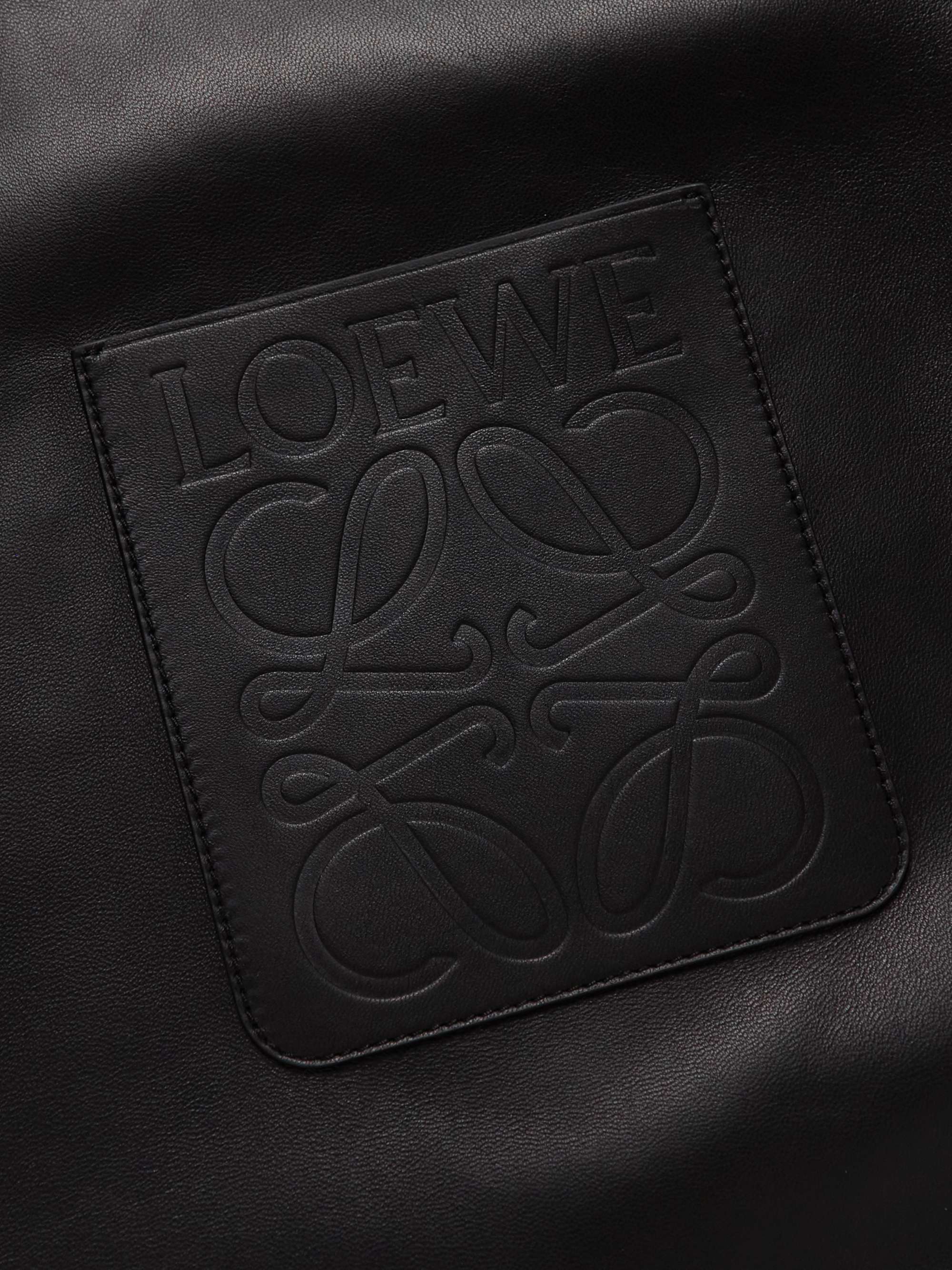 LOEWE Logo-Debossed Leather Jacket