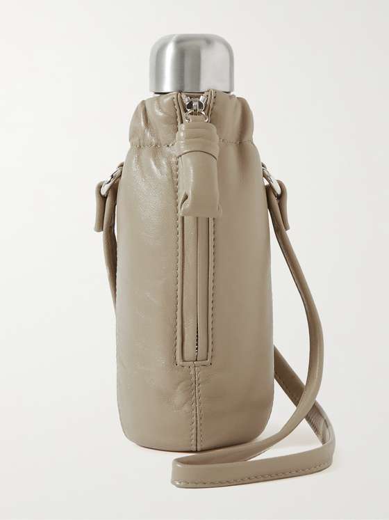 mrporter.com | Stainless Steel Water Bottle and Leather Holder