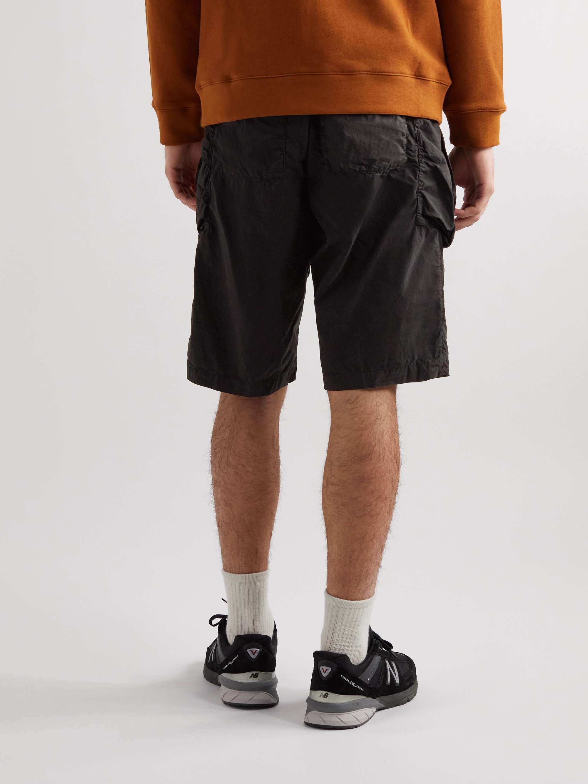 ASPESI Straight-Leg Cotton-Poplin Cargo Shorts