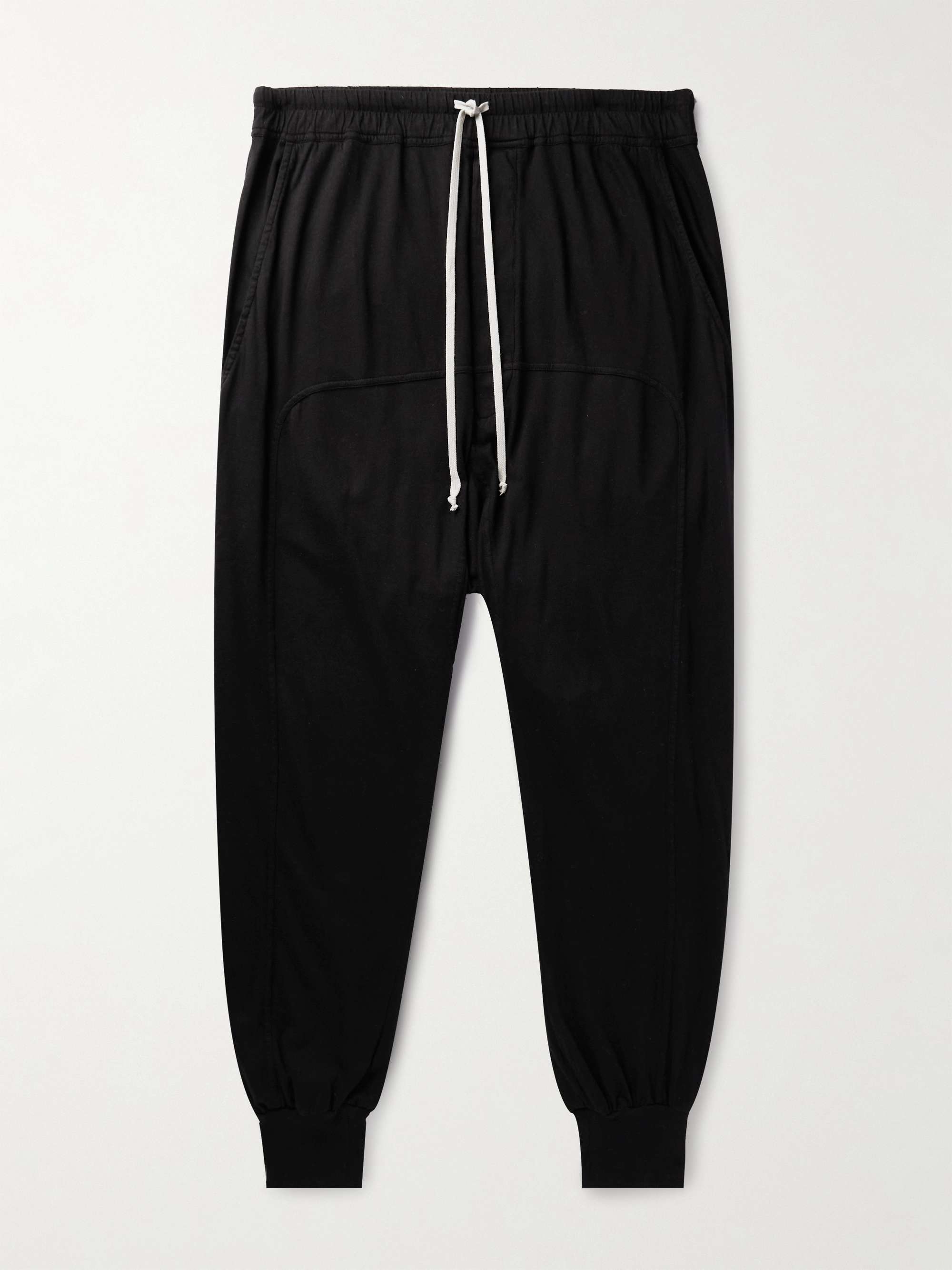 Prisoner Tapered Cotton-Jersey Drawstring Trousers