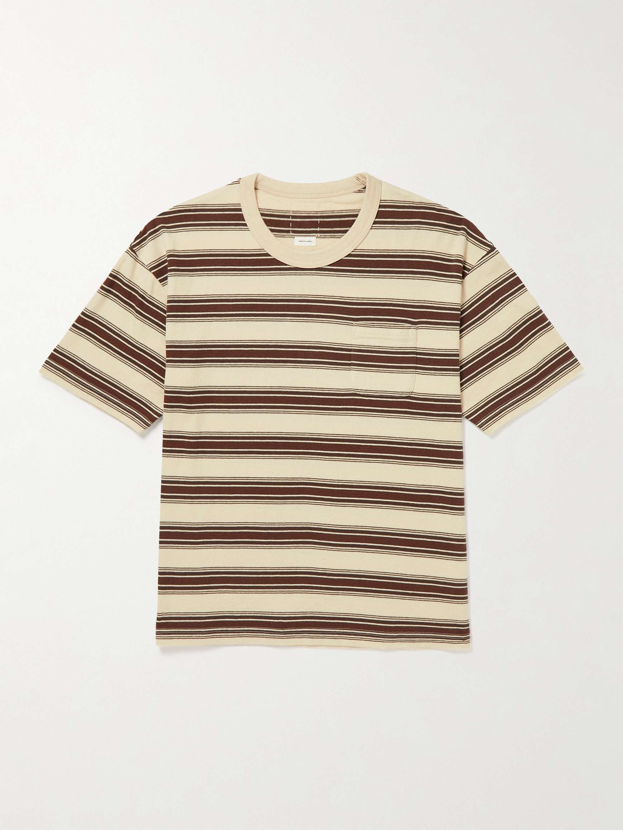 VISVIM Striped Cotton and Cashmere-Blend Jersey T-shirt