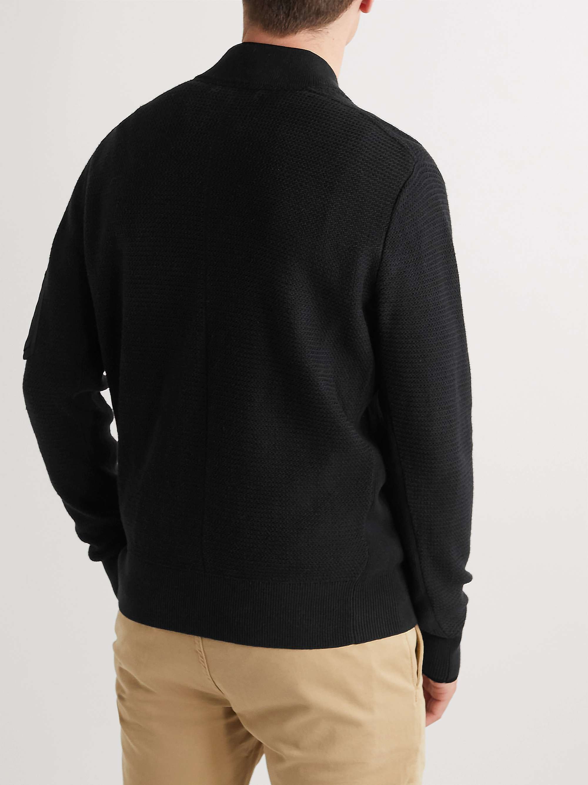 RAG & BONE Manston Cotton-Blend Zip-Up Sweater