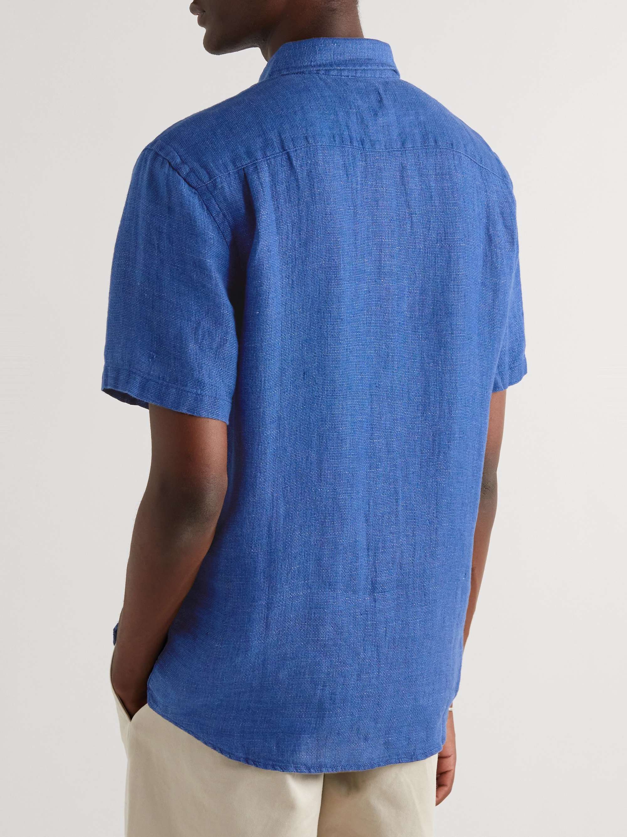 FAHERTY Laguna Garment-Dyed Linen Shirt