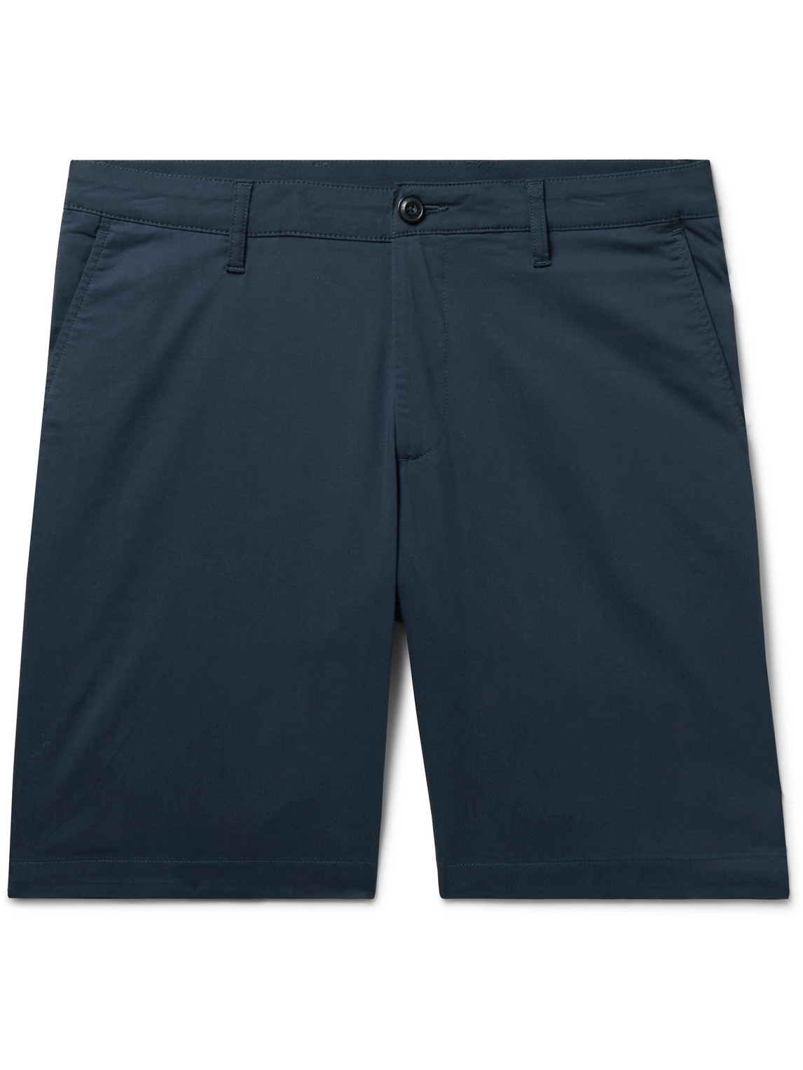 Faherty Movement Straight-leg Stretch Organic Cotton And Coolmax-blend Chino Shorts In Charcoal