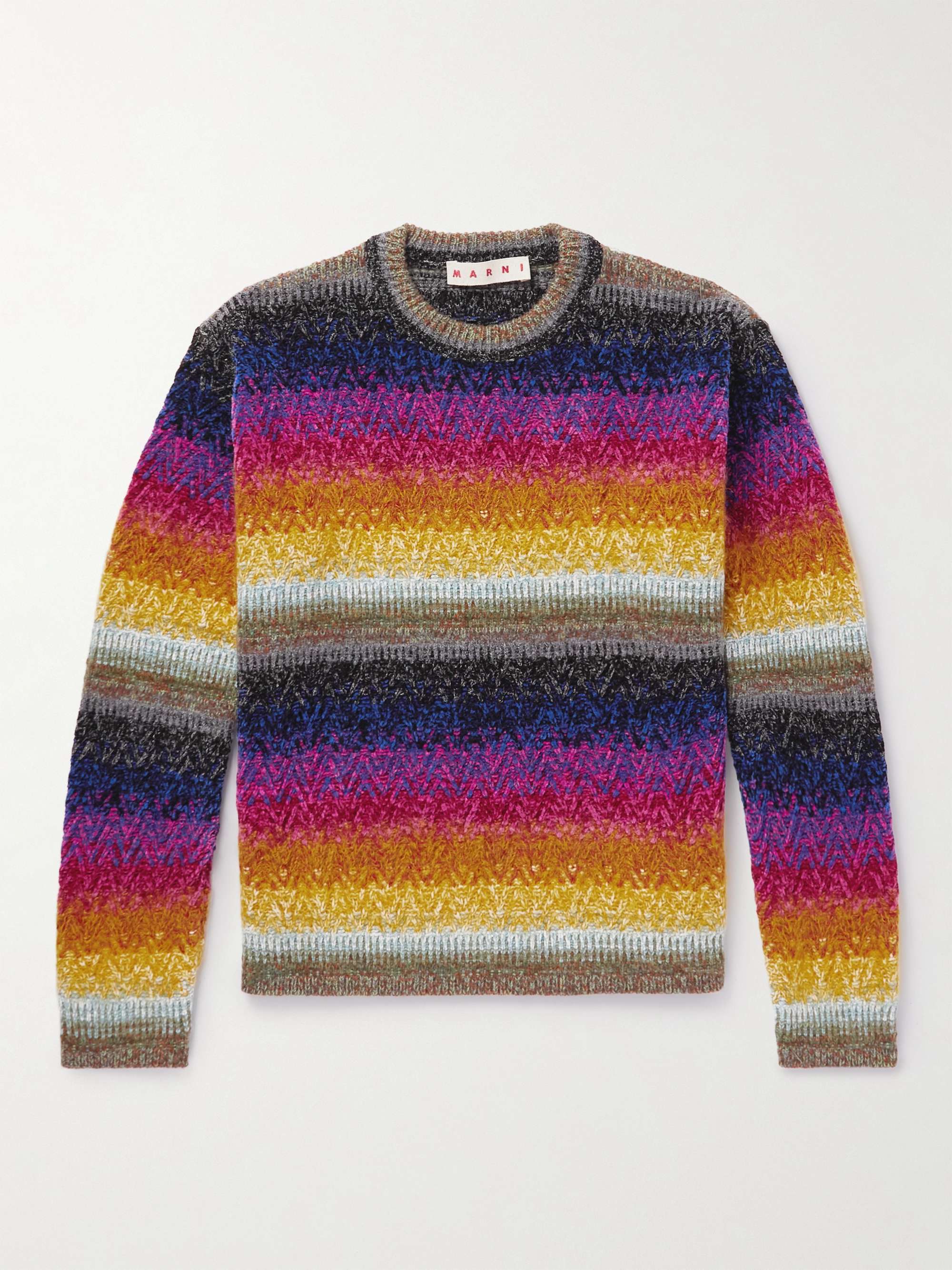MARNI Striped Chenille Sweater
