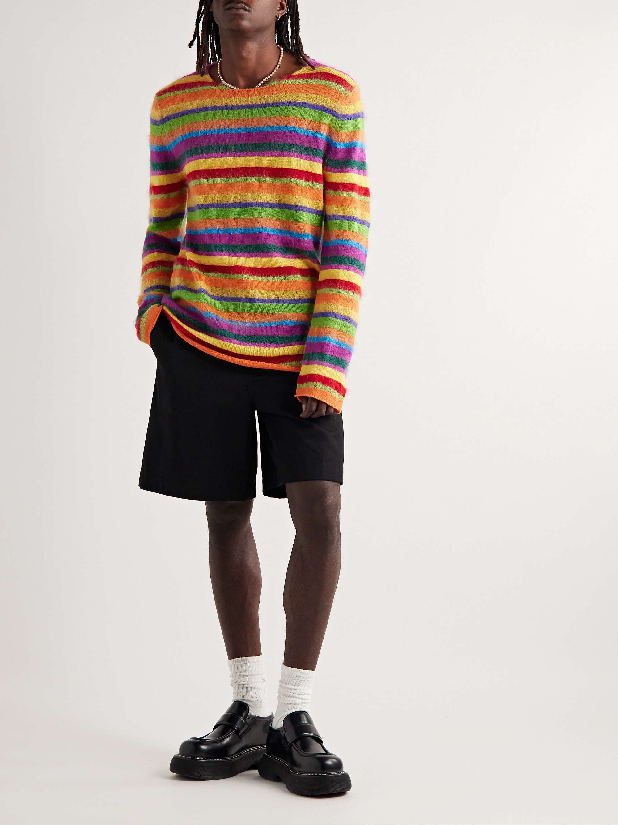 MARNI Striped Wool-Blend Sweater