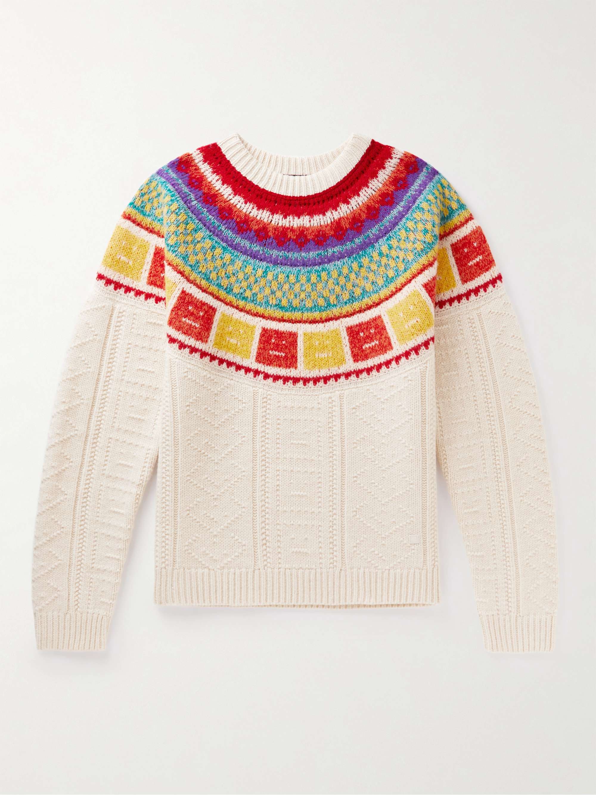 ACNE STUDIOS Kristjan Wool-Jacquard Sweater