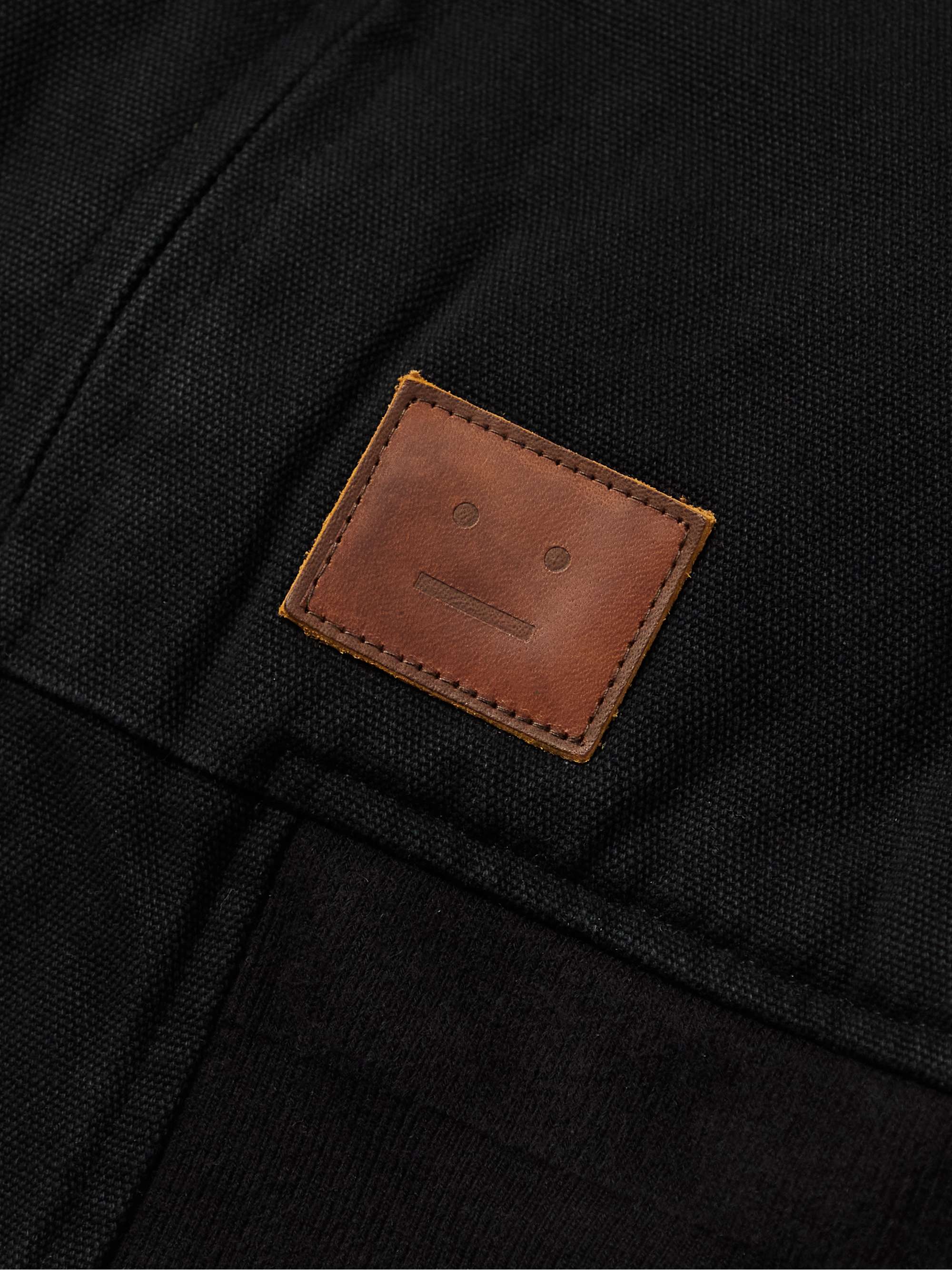 ACNE STUDIOS Orgei Logo-Appliquéd Padded Organic Cotton-Canvas Bomber Jacket