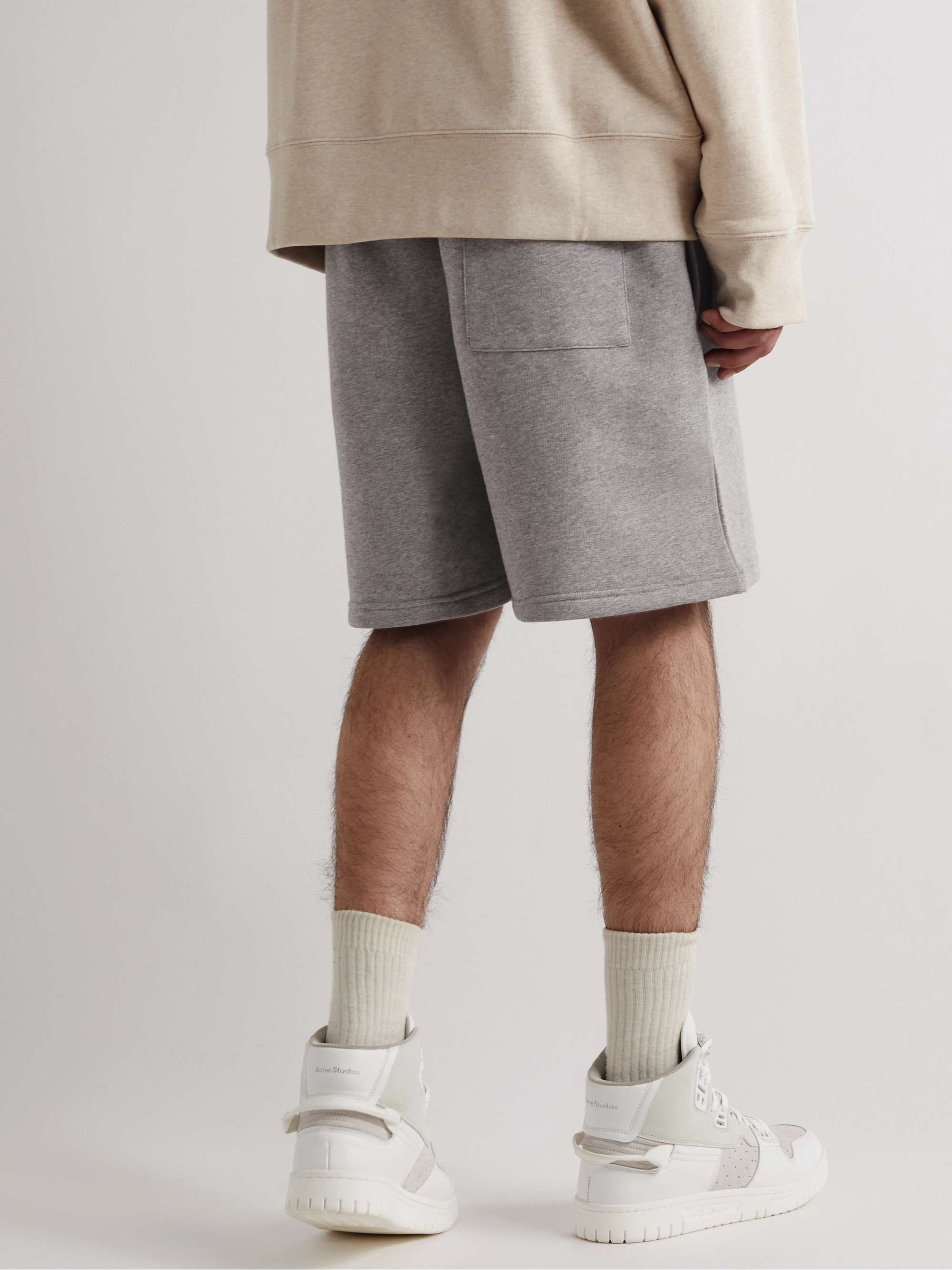 ACNE STUDIOS Forge Straight-Leg Cotton-Jersey Drawstring Shorts