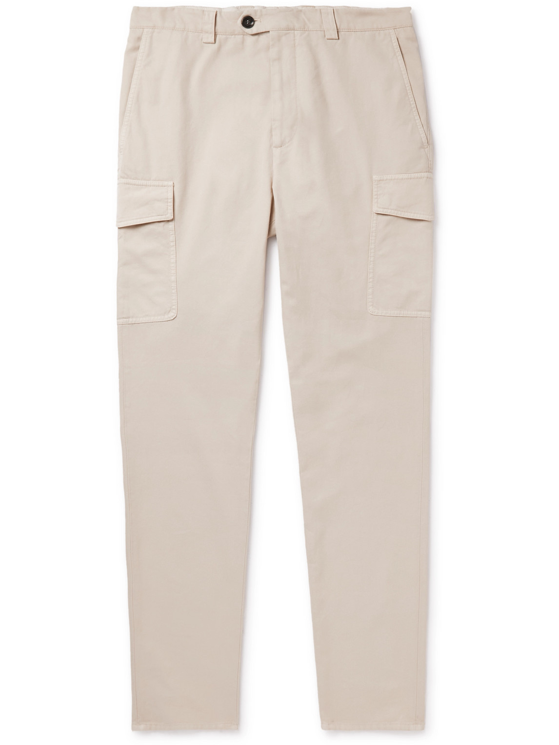 Brunello Cucinelli Straight-Leg Cotton-Twill Cargo Trousers