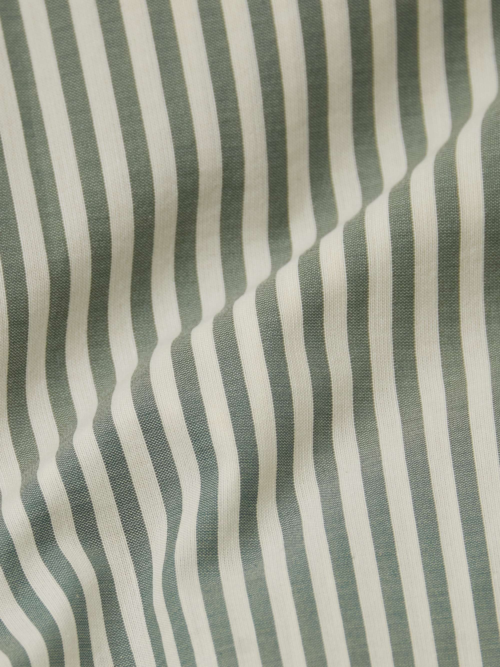 BRUNELLO CUCINELLI Button-Down Collar Striped Cotton-Poplin Shirt