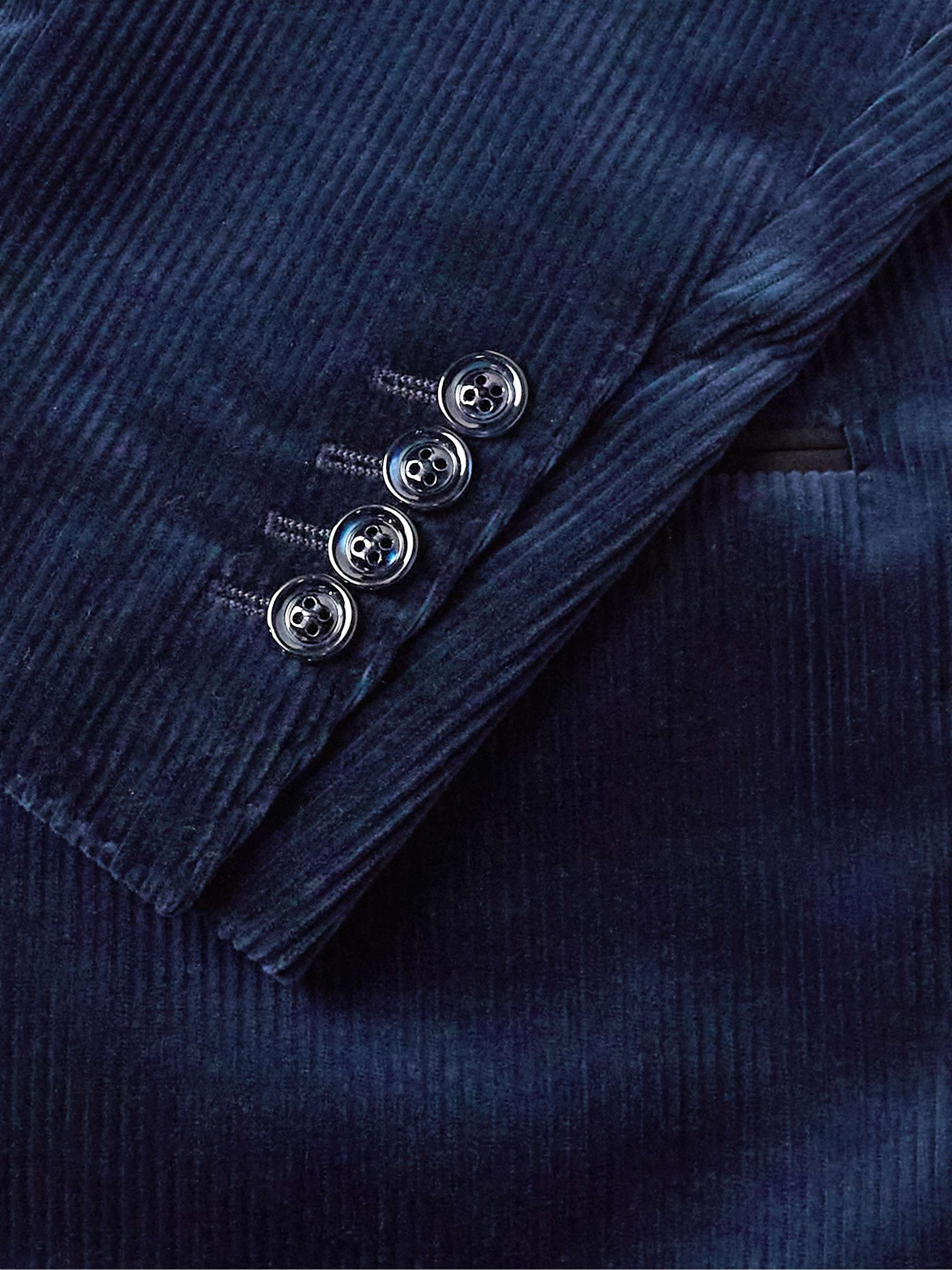 BRUNELLO CUCINELLI Shawl-Collar Cotton and Silk-Blend Corduroy Tuxedo Jacket