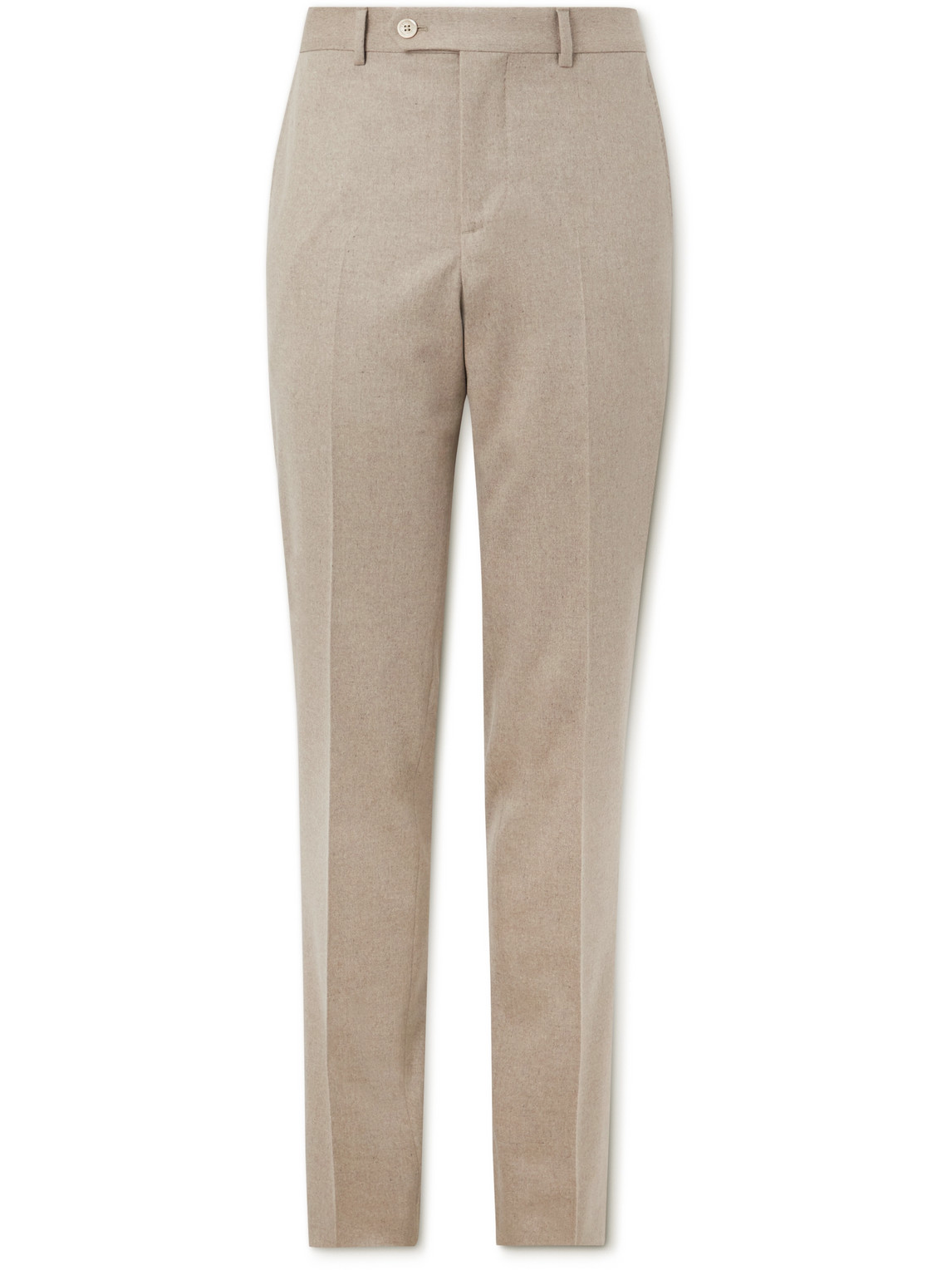 Brunello Cucinelli Straight-Leg Pleated Wool Suit Trousers
