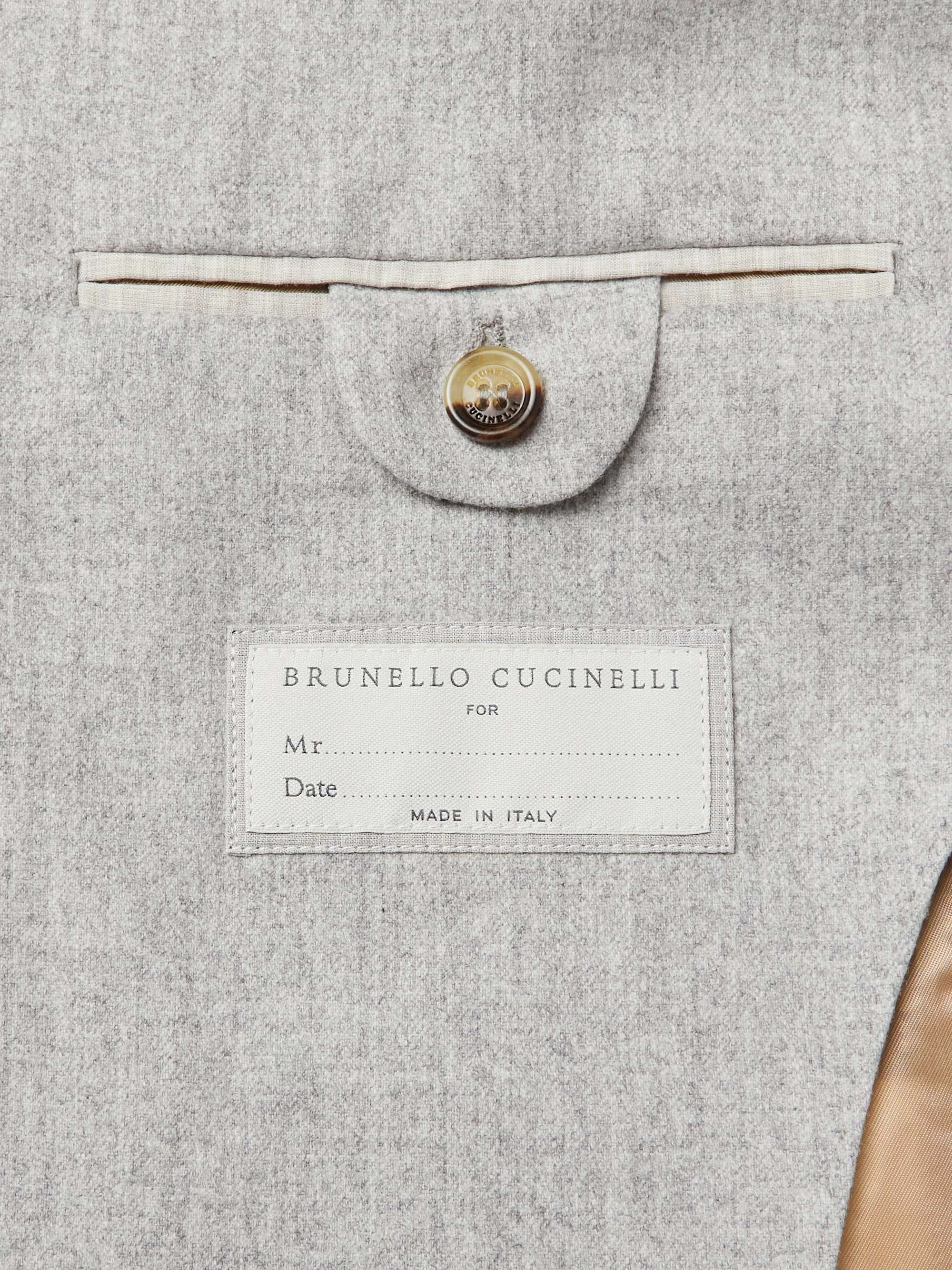 BRUNELLO CUCINELLI Wool, Silk and Cashmere-Blend Blazer