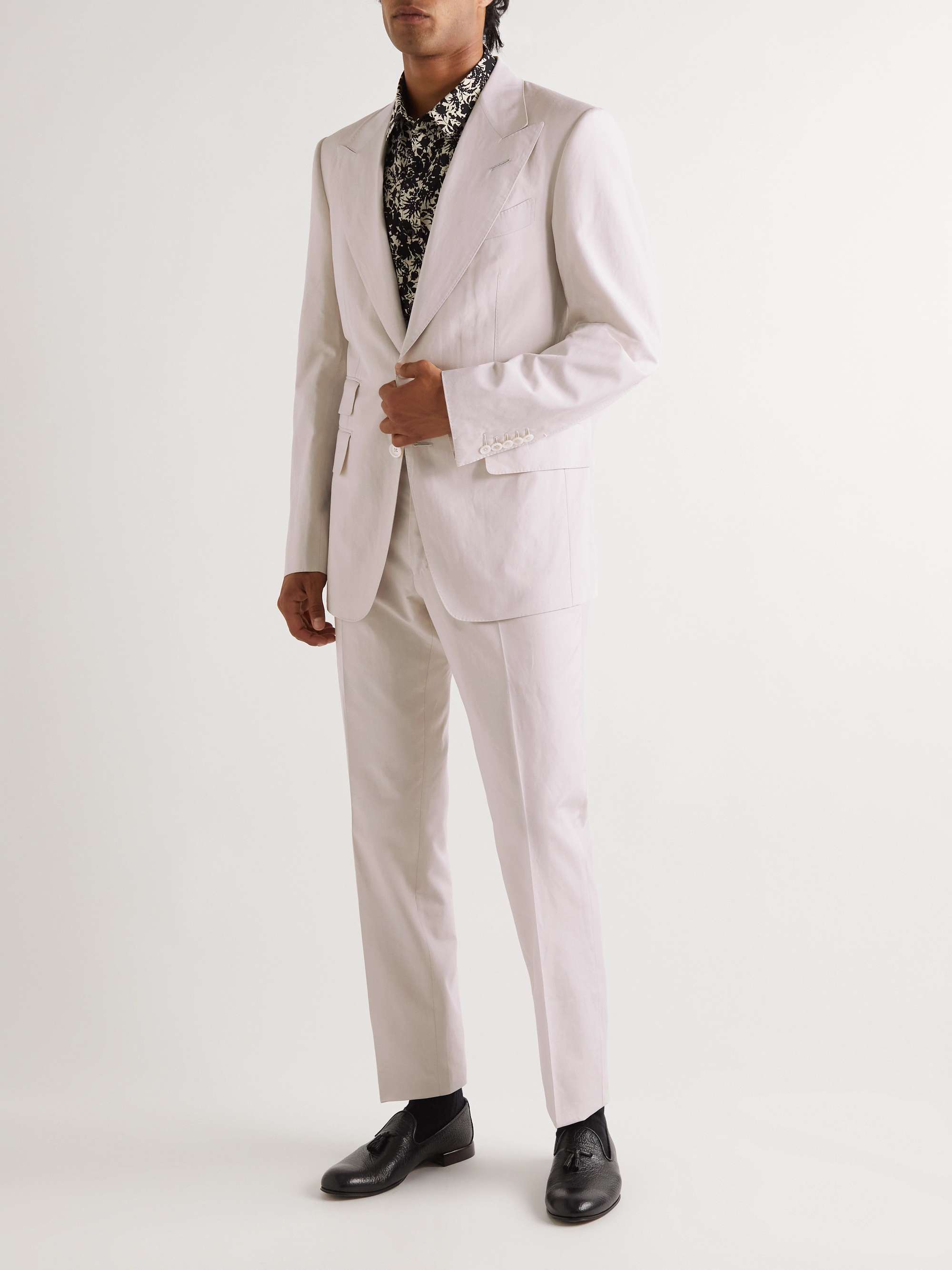 TOM FORD Silk, Linen and Wool-Blend Suit Jacket