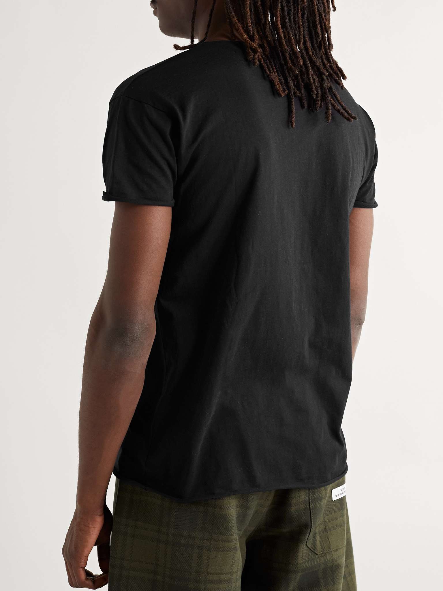 Black Roger Slub Organic Cotton-Jersey T-Shirt | NUDIE JEANS | MR PORTER