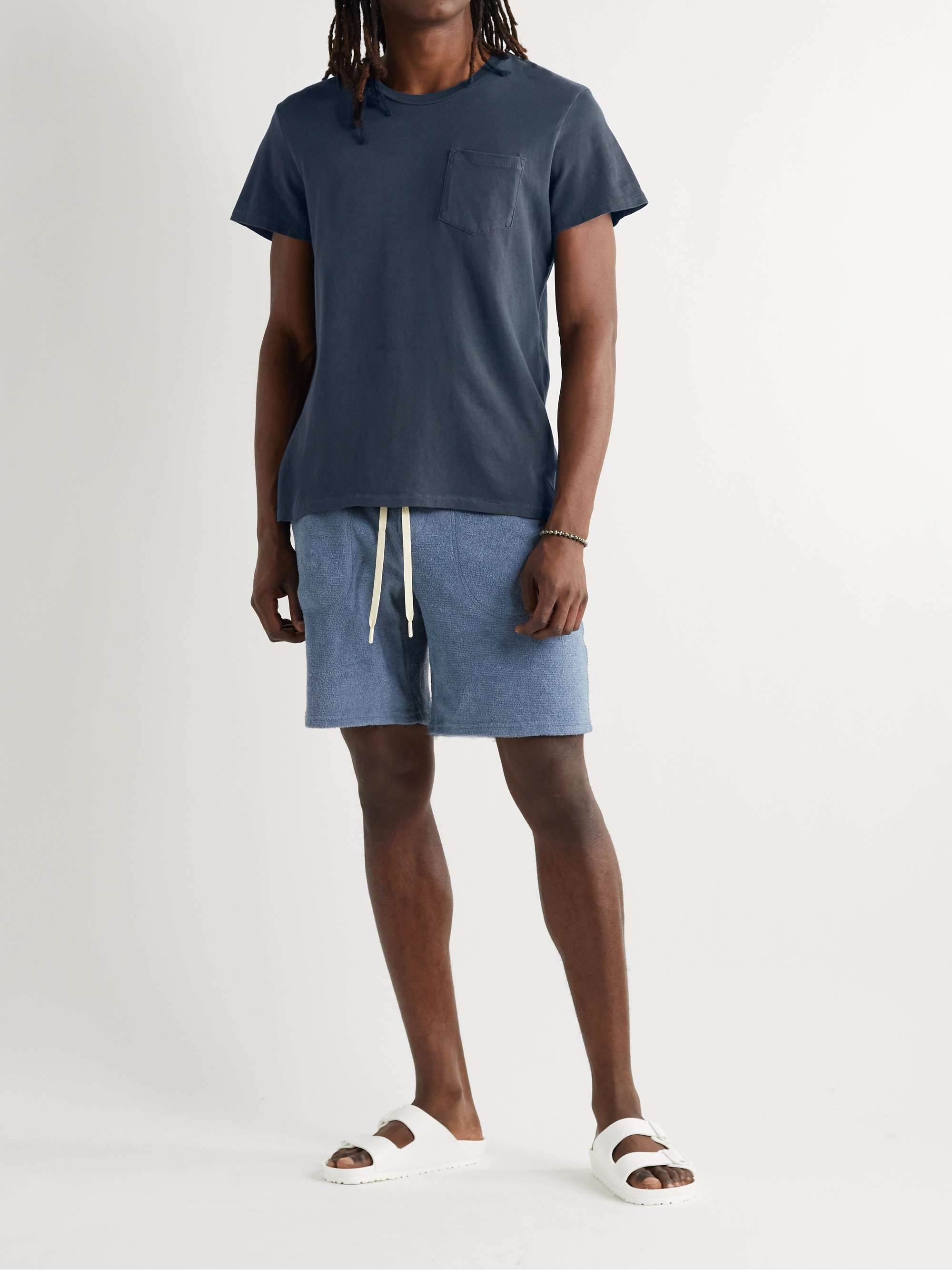 Navy Groovy Organic Cotton-Jersey T-Shirt | OUTERKNOWN | MR PORTER