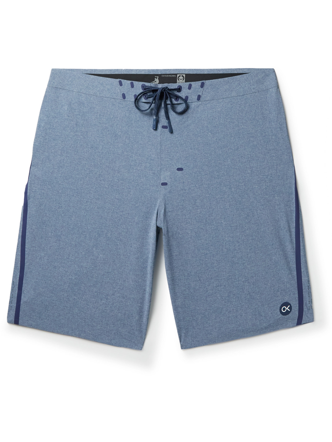 Outerknown Apex Long-length Swim Shorts In Blue