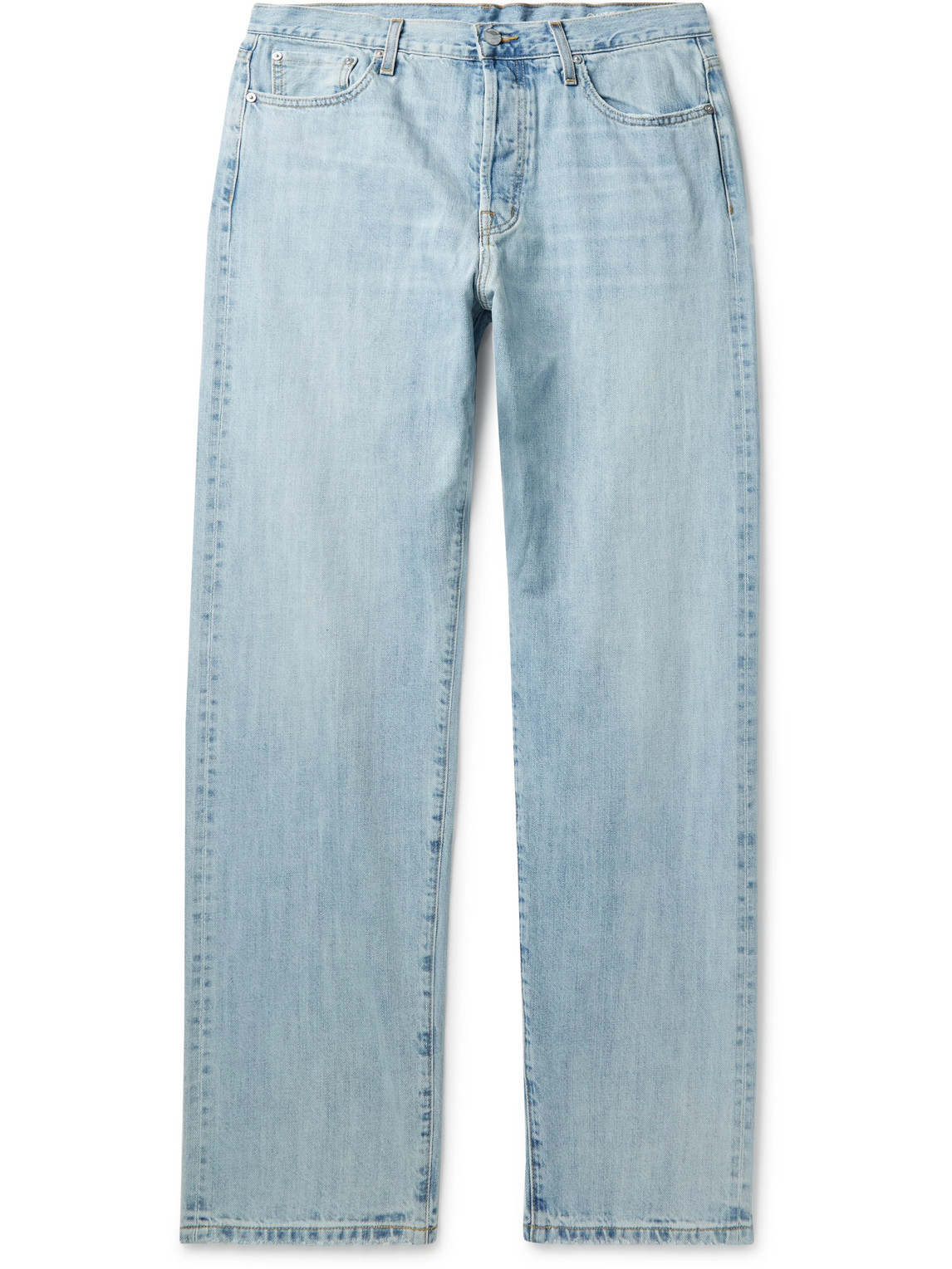 Outerknown Statesman Straight-leg Organic Selvedge Jeans In Blue